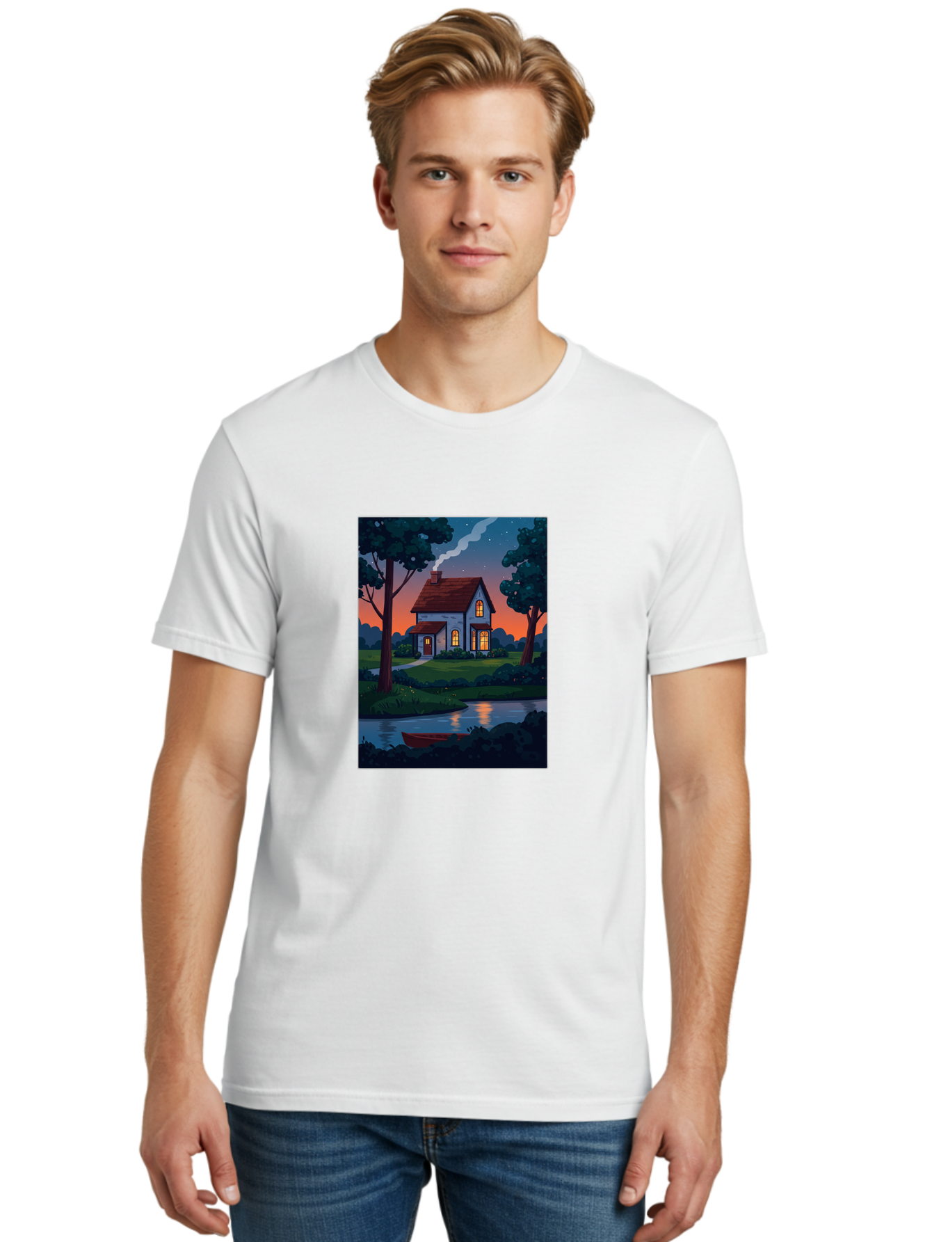 Cozy-House-By-The-River Men'S Graphic Tee, 100% Cotton, Comfortable Casual Summer Wear, Machine Washable, Vintage Camera, Old Camera, Antique Camera, Black Camera, Classic Photography, Photography Equipment, Nostalgic Device, Film Camera, Bag352