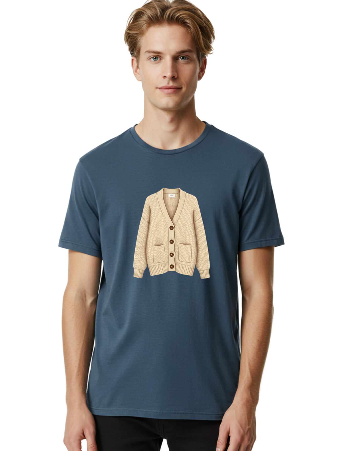 Cream-Cardigan Men'S Graphic Tee, 100% Cotton, Comfortable Casual Summer Wear, Machine Washable, Vintage Camera, Old Camera, Antique Camera, Black Camera, Classic Photography, Photography Equipment, Nostalgic Device, Film Camera, Camera Art Bag357