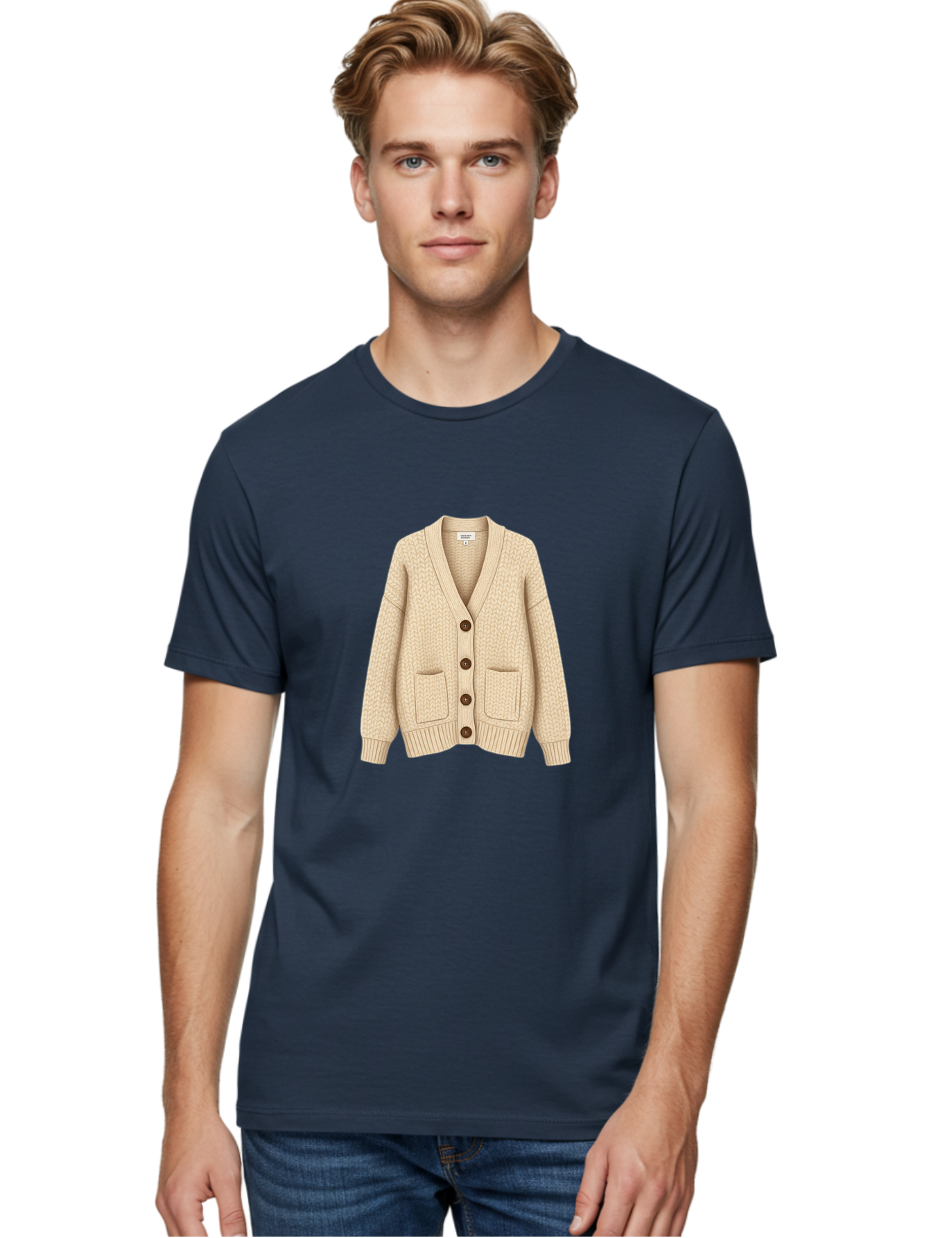 Cream-Cardigan Men'S Graphic Tee, 100% Cotton, Comfortable Casual Summer Wear, Machine Washable, Vintage Camera, Old Camera, Antique Camera, Black Camera, Classic Photography, Photography Equipment, Nostalgic Device, Film Camera, Camera Art Bag357