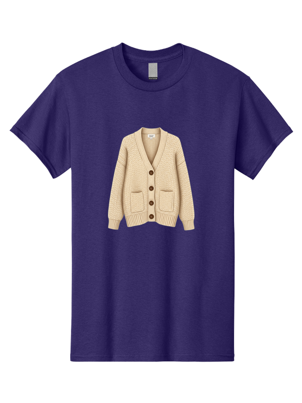Cream-Cardigan Men'S Graphic Tee, 100% Cotton, Comfortable Casual Summer Wear, Machine Washable, Vintage Camera, Old Camera, Antique Camera, Black Camera, Classic Photography, Photography Equipment, Nostalgic Device, Film Camera, Camera Art Bag357