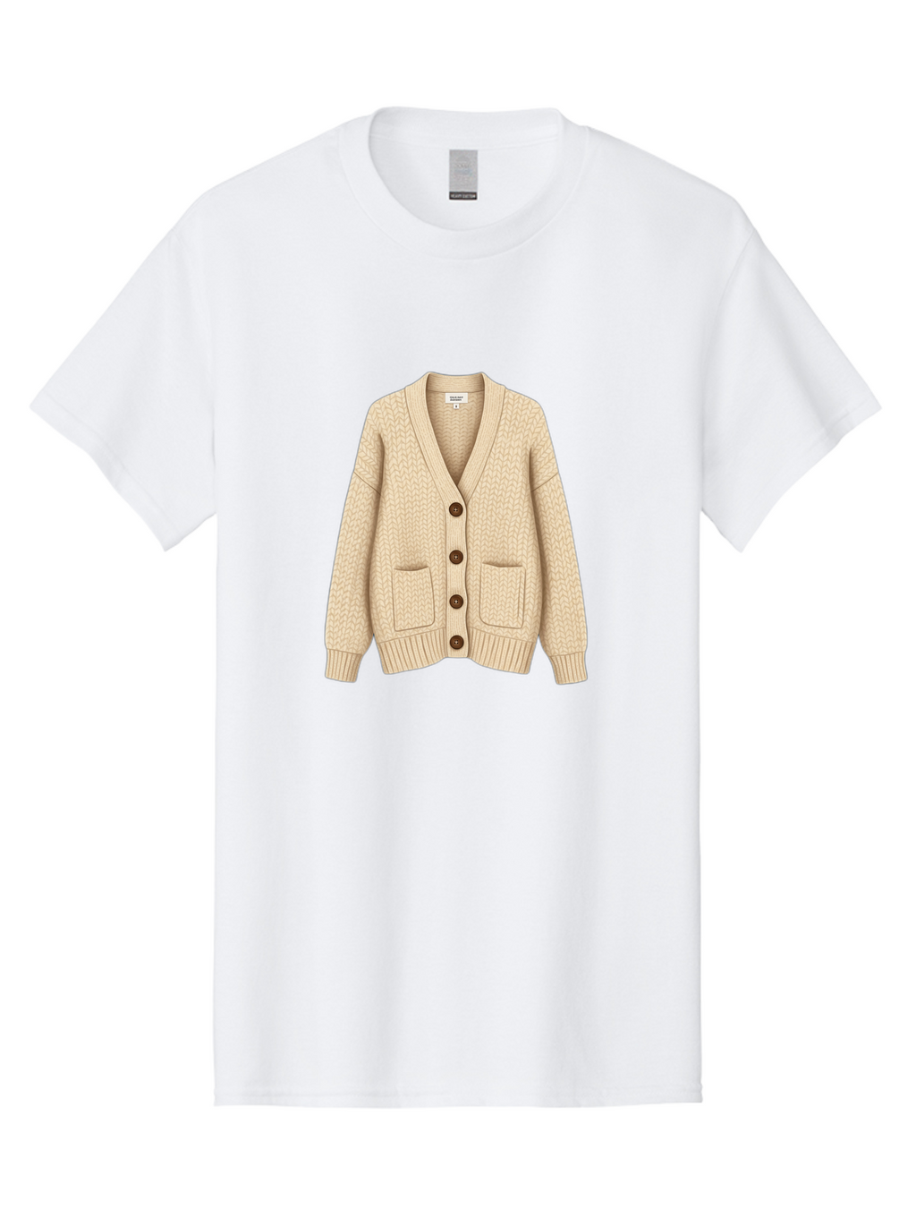 Cream-Cardigan Men'S Graphic Tee, 100% Cotton, Comfortable Casual Summer Wear, Machine Washable, Vintage Camera, Old Camera, Antique Camera, Black Camera, Classic Photography, Photography Equipment, Nostalgic Device, Film Camera, Camera Art Bag357