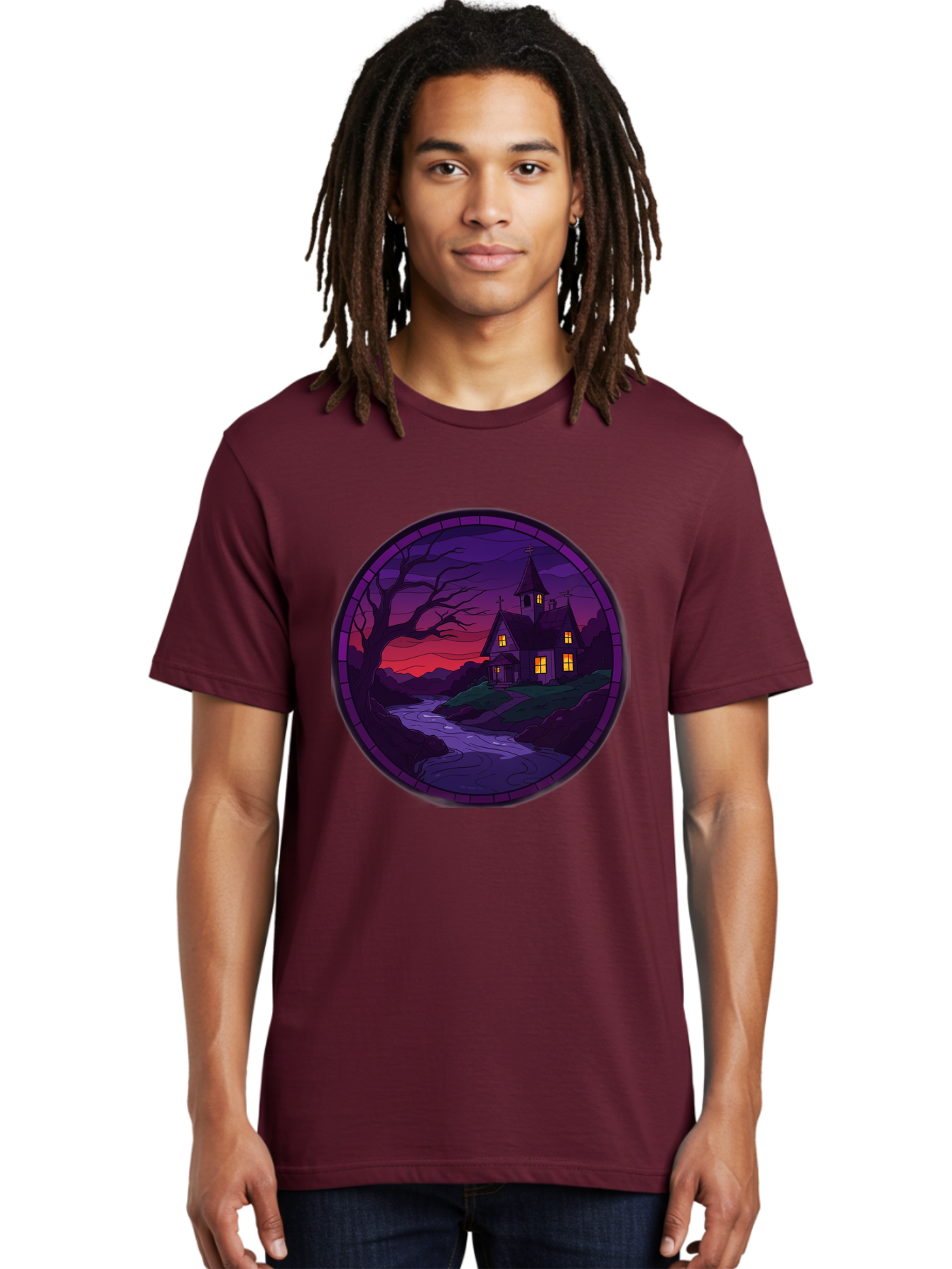 Creepy-Church-By-River Men'S Graphic Tee, 100% Cotton, Comfortable Casual Summer Wear, Machine Washable, Vintage Camera, Old Camera, Antique Camera, Black Camera, Classic Photography, Photography Equipment, Nostalgic Device, Film Camera, Bag358