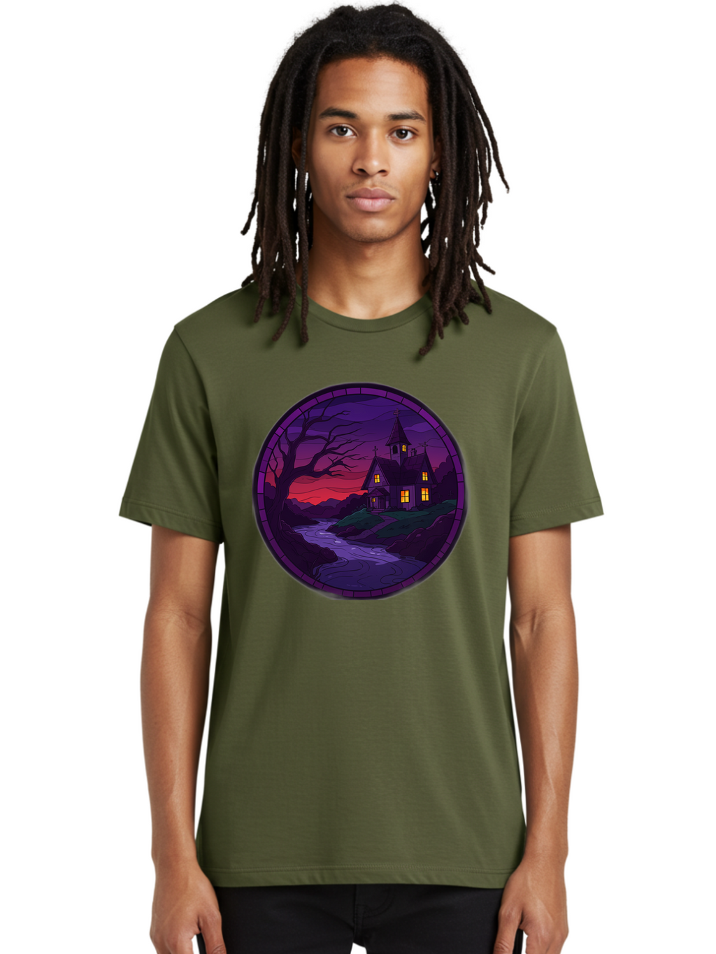 Creepy-Church-By-River Men'S Graphic Tee, 100% Cotton, Comfortable Casual Summer Wear, Machine Washable, Vintage Camera, Old Camera, Antique Camera, Black Camera, Classic Photography, Photography Equipment, Nostalgic Device, Film Camera, Bag358