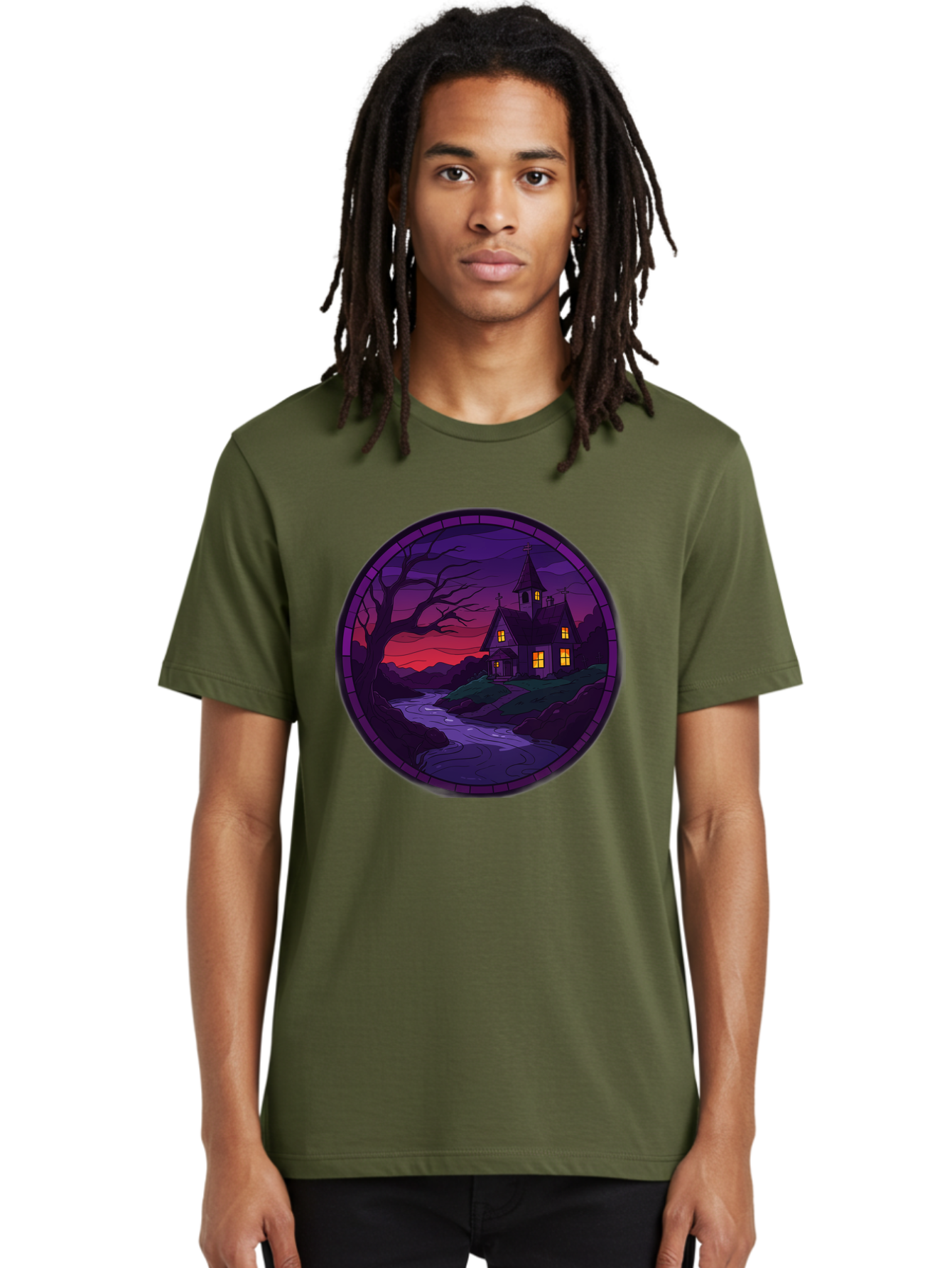 Creepy-Church-By-River Men'S Graphic Tee, 100% Cotton, Comfortable Casual Summer Wear, Machine Washable, Vintage Camera, Old Camera, Antique Camera, Black Camera, Classic Photography, Photography Equipment, Nostalgic Device, Film Camera, Bag358