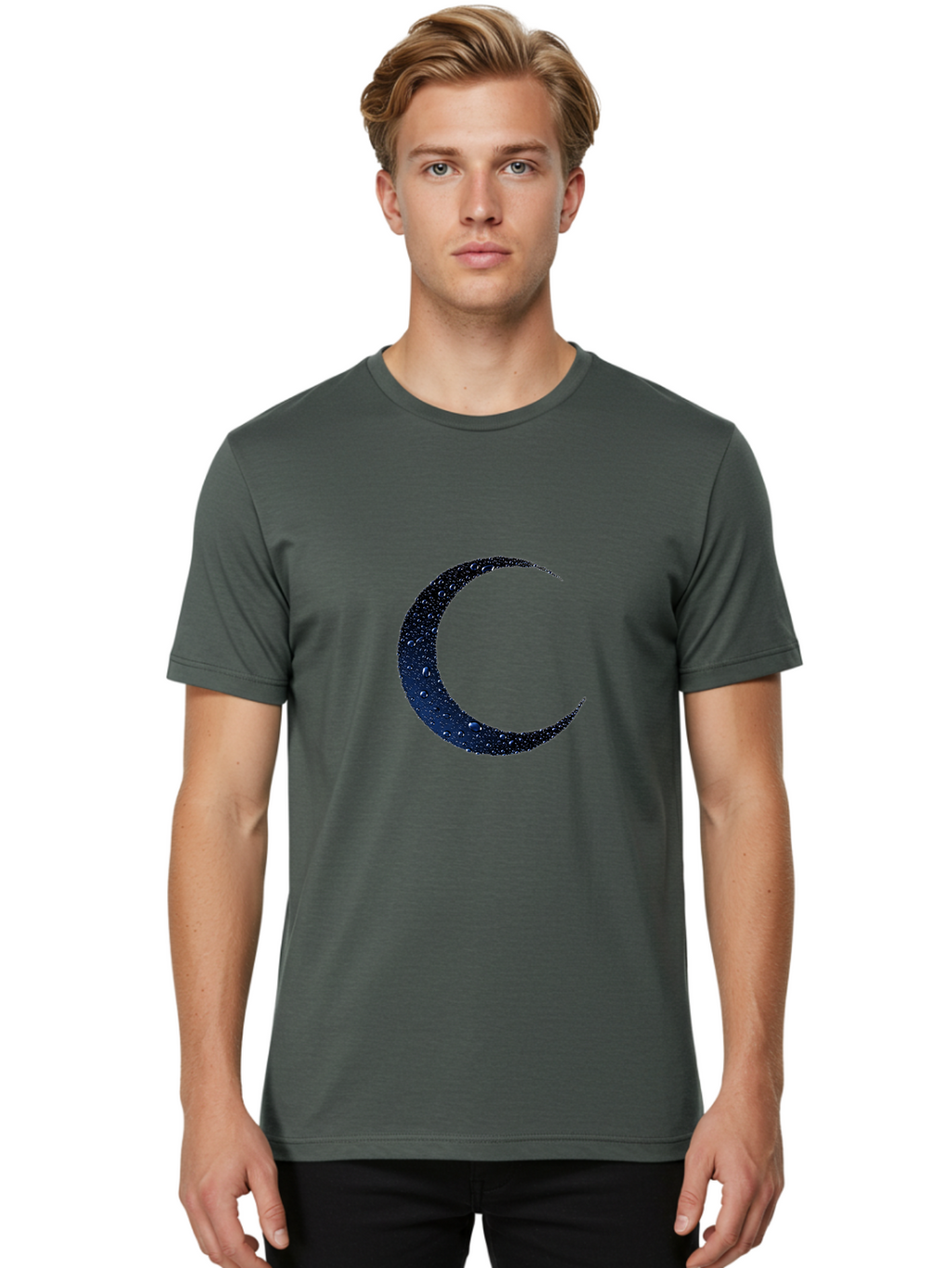Crescent-Moon-1 Men'S Graphic Tee, 100% Cotton, Comfortable Casual Summer Wear, Machine Washable, Vintage Camera, Old Camera, Antique Camera, Black Camera, Classic Photography, Photography Equipment, Nostalgic Device, Film Camera, Camera Art Bag360