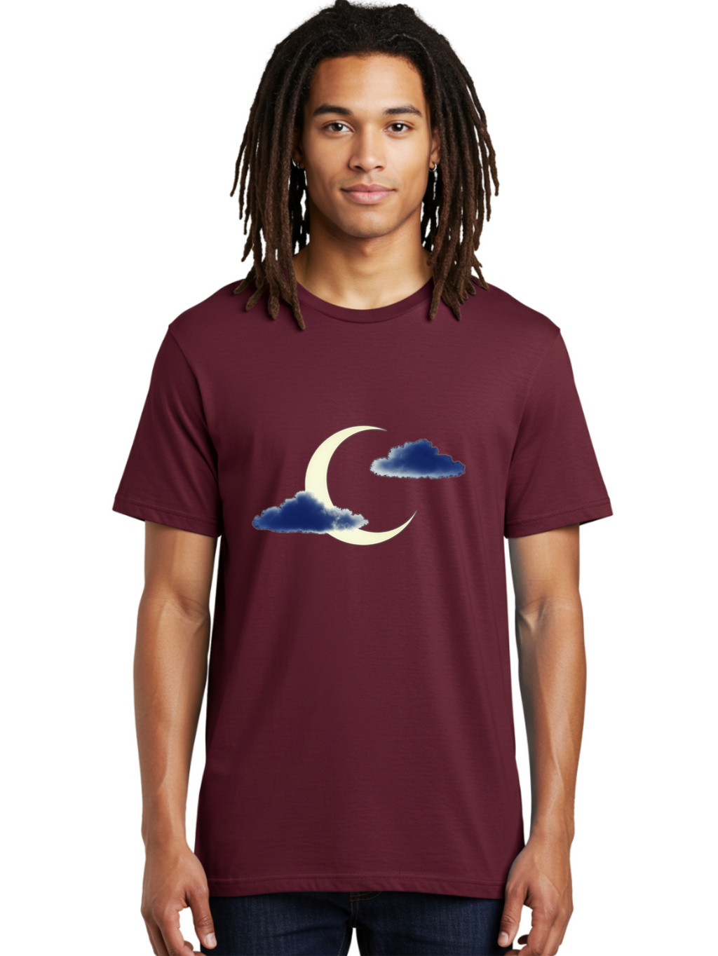 Crescent-Moon-With-Clouds Men'S Graphic Tee, 100% Cotton, Comfortable Casual Summer Wear, Machine Washable, Vintage Camera, Old Camera, Antique Camera, Black Camera, Classic Photography, Photography Equipment, Nostalgic Device, Film Camera, Bag362
