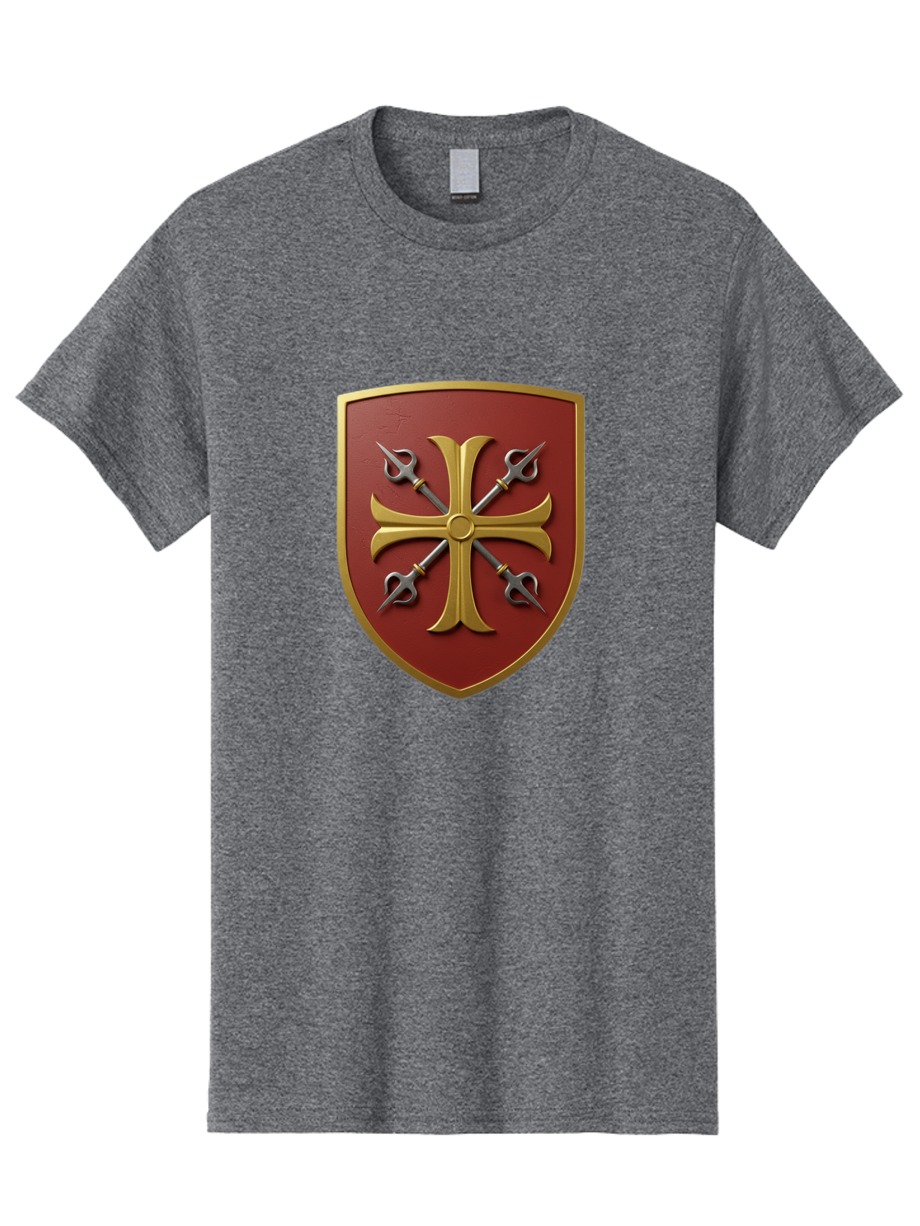 Crossed-Swords-And-Cross-Emblem Men'S Graphic Tee, 100% Cotton, Comfortable Casual Summer Wear, Machine Washable, Vintage Camera, Old Camera, Antique Camera, Black Camera, Classic Photography, Photography Equipment, Nostalgic Device, Bag364