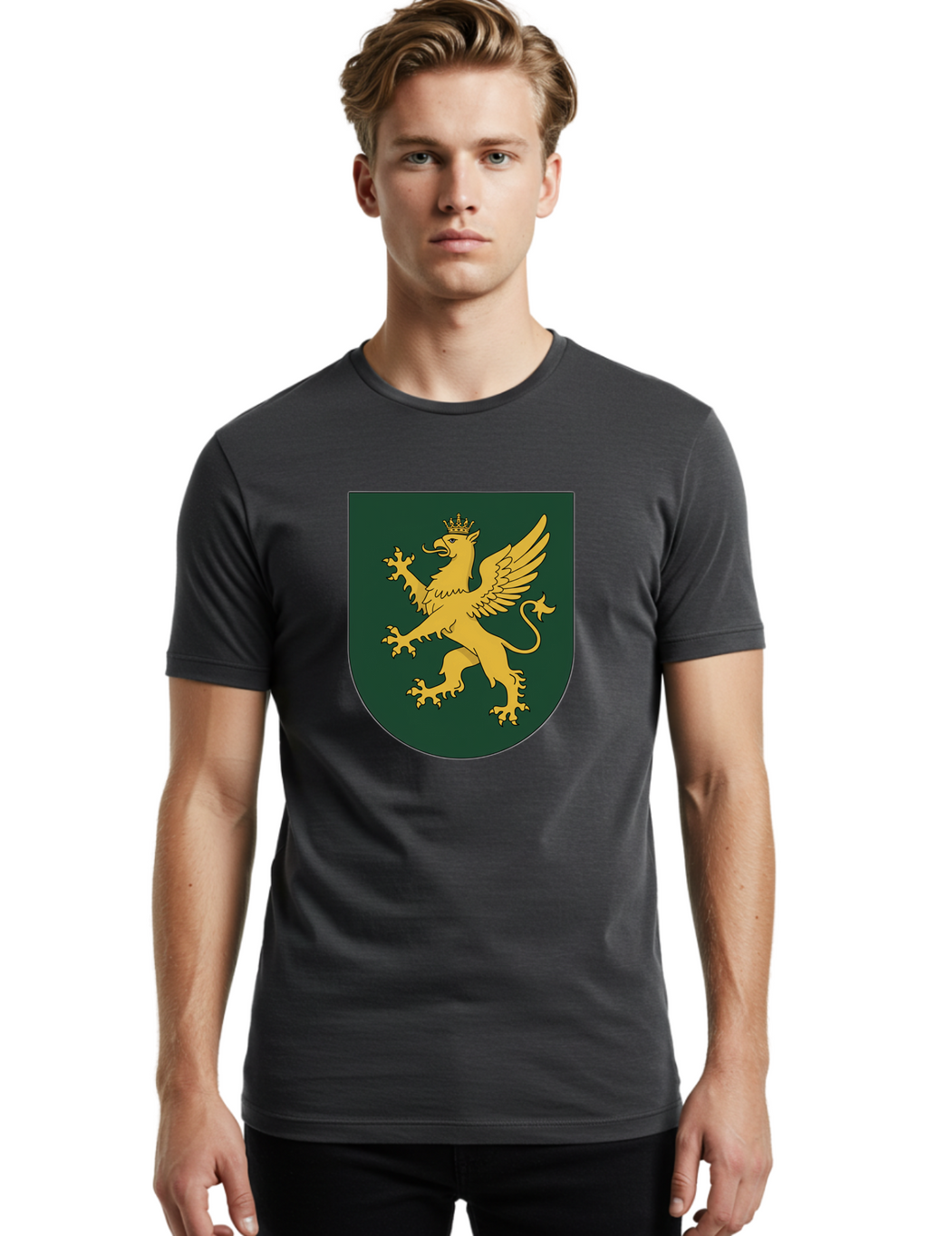 Crowned-Griffin Men'S Graphic Tee, 100% Cotton, Comfortable Casual Summer Wear, Machine Washable, Vintage Camera, Old Camera, Antique Camera, Black Camera, Classic Photography, Photography Equipment, Nostalgic Device, Film Camera, Camera Art Bag366