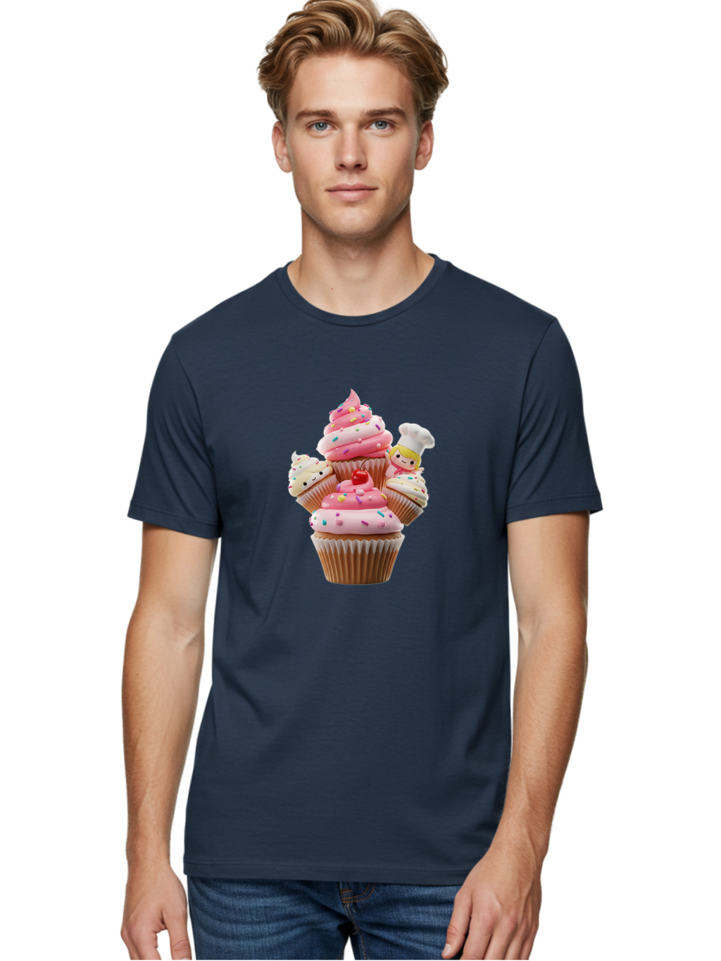 Cupcake-With-Chef Men'S Graphic Tee, 100% Cotton, Comfortable Casual Summer Wear, Machine Washable, Vintage Camera, Old Camera, Antique Camera, Black Camera, Classic Photography, Photography Equipment, Nostalgic Device, Film Camera, Camera Art Bag372