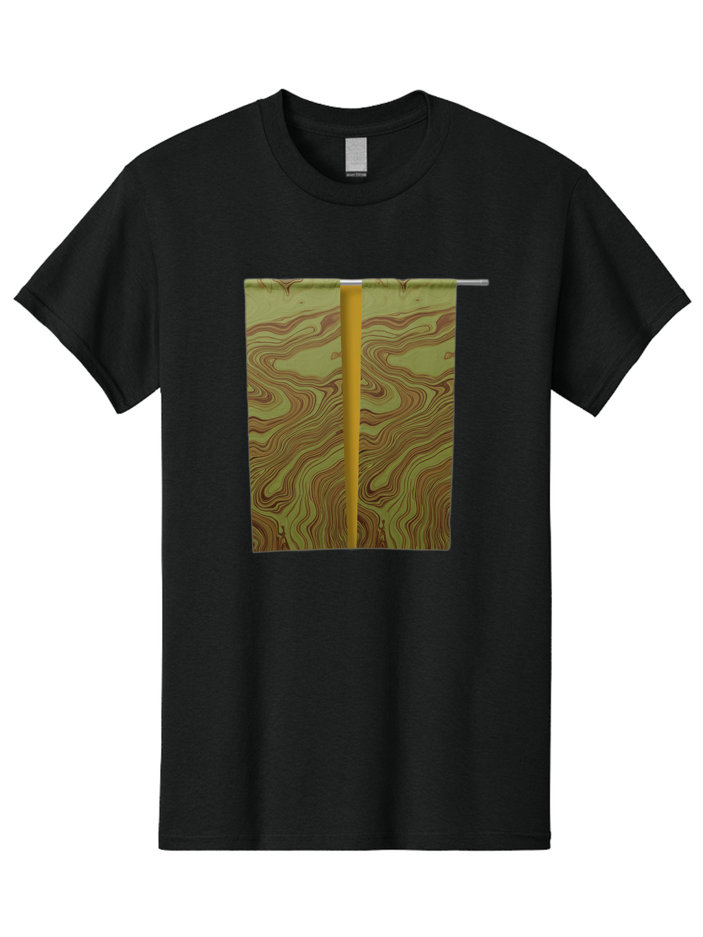 Curtain-With-Topographic-Pattern Men'S Graphic Tee, 100% Cotton, Comfortable Casual Summer Wear, Machine Washable, Vintage Camera, Old Camera, Antique Camera, Black Camera, Classic Photography, Photography Equipment, Nostalgic Device, Bag373
