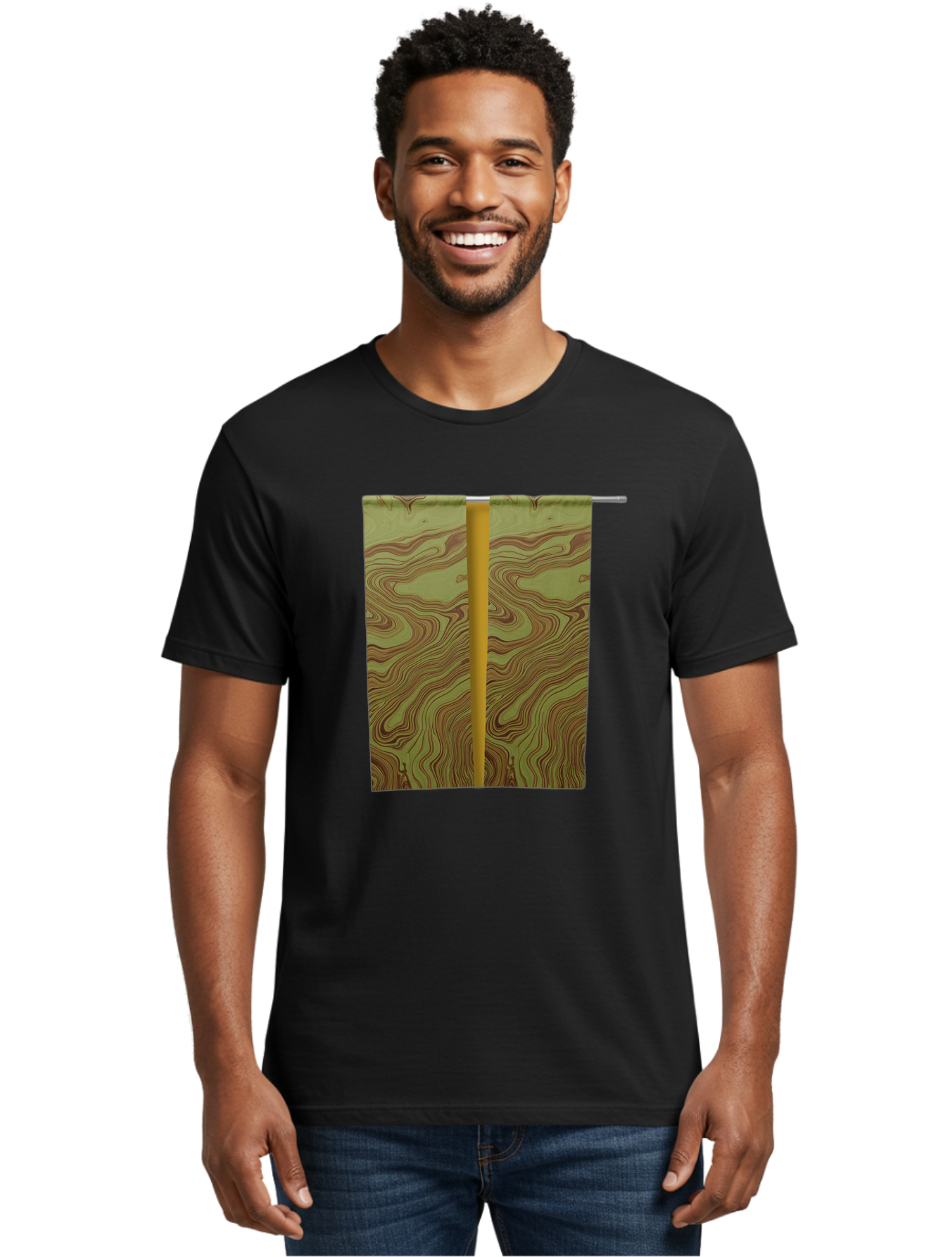 Curtain-With-Topographic-Pattern Men'S Graphic Tee, 100% Cotton, Comfortable Casual Summer Wear, Machine Washable, Vintage Camera, Old Camera, Antique Camera, Black Camera, Classic Photography, Photography Equipment, Nostalgic Device, Bag373