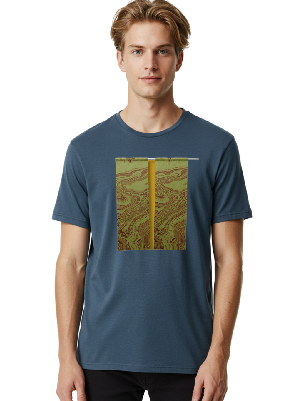 Curtain-With-Topographic-Pattern Men'S Graphic Tee, 100% Cotton, Comfortable Casual Summer Wear, Machine Washable, Vintage Camera, Old Camera, Antique Camera, Black Camera, Classic Photography, Photography Equipment, Nostalgic Device, Bag373