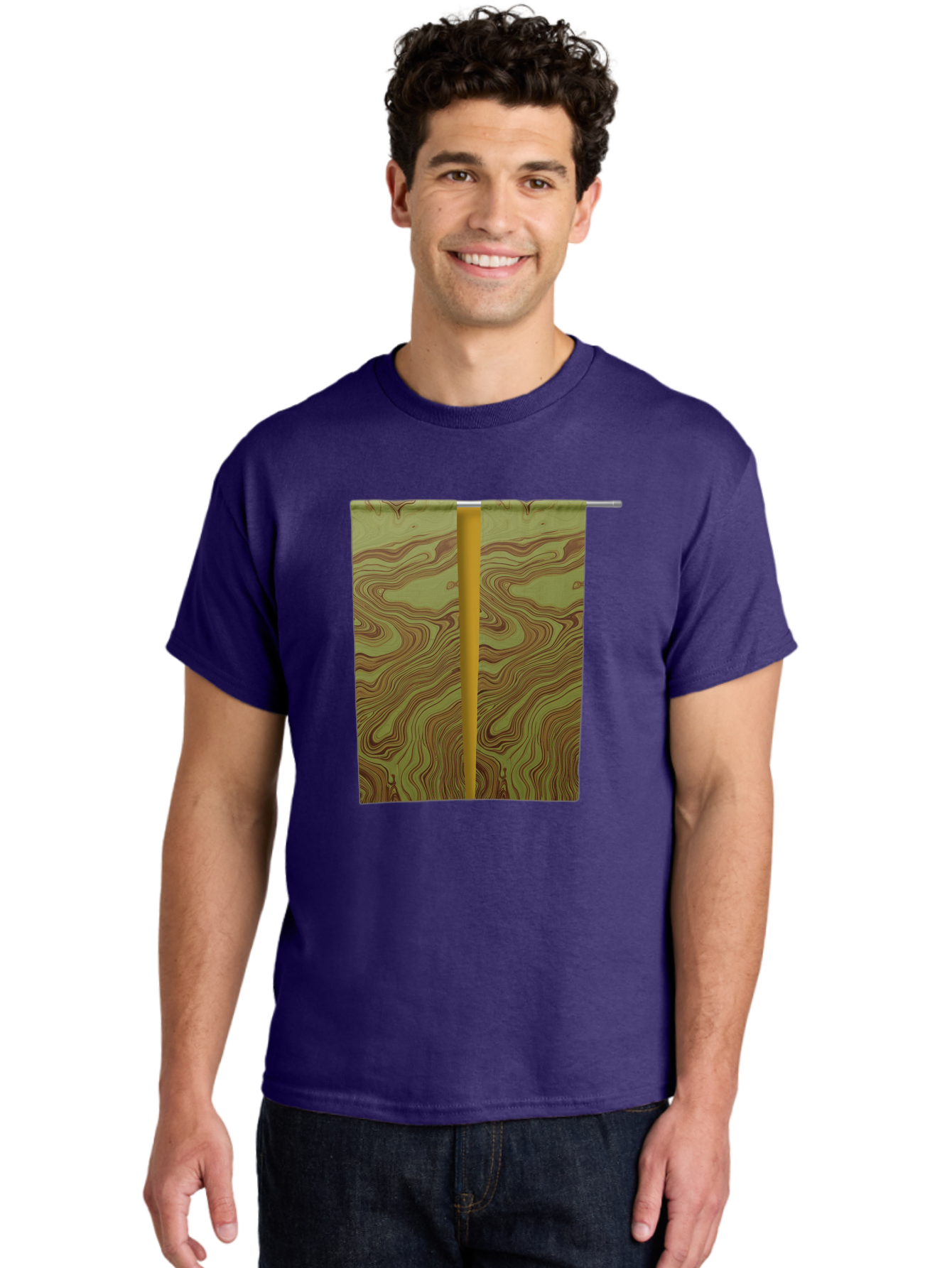 Curtain-With-Topographic-Pattern Men'S Graphic Tee, 100% Cotton, Comfortable Casual Summer Wear, Machine Washable, Vintage Camera, Old Camera, Antique Camera, Black Camera, Classic Photography, Photography Equipment, Nostalgic Device, Bag373