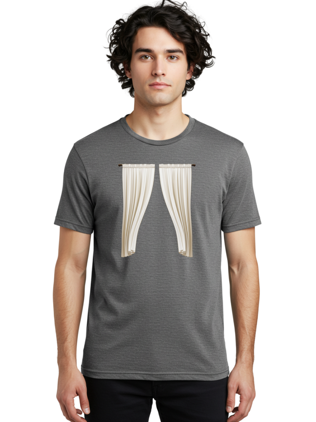 Curtain Men'S Graphic Tee, 100% Cotton, Comfortable Casual Summer Wear, Machine Washable, Vintage Camera, Old Camera, Antique Camera, Black Camera, Classic Photography, Photography Equipment, Nostalgic Device, Film Camera, Camera Art Bag374