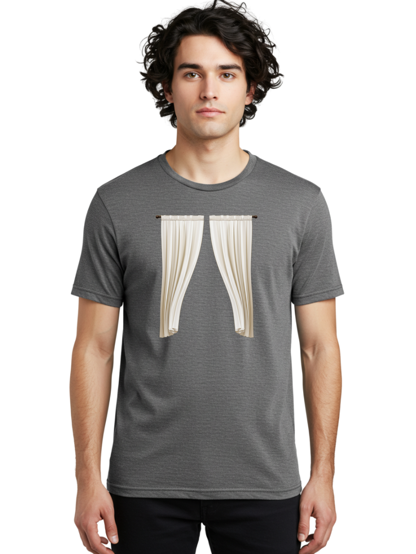 Curtain Men'S Graphic Tee, 100% Cotton, Comfortable Casual Summer Wear, Machine Washable, Vintage Camera, Old Camera, Antique Camera, Black Camera, Classic Photography, Photography Equipment, Nostalgic Device, Film Camera, Camera Art Bag374