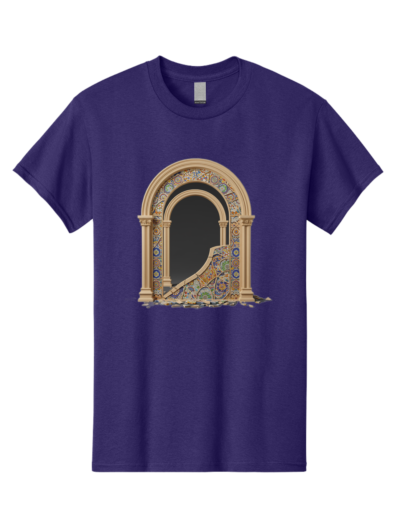 Damaged-Archway Men'S Graphic Tee, 100% Cotton, Comfortable Casual Summer Wear, Machine Washable, Vintage Camera, Old Camera, Antique Camera, Black Camera, Classic Photography, Photography Equipment, Nostalgic Device, Film Camera, Camera Art Bag378