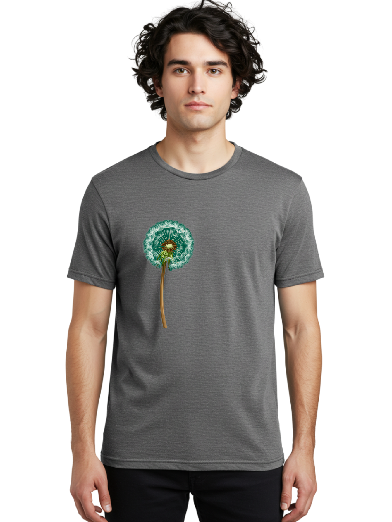 Dandelion-Seed-Head Men'S Graphic Tee, 100% Cotton, Comfortable Casual Summer Wear, Machine Washable, Vintage Camera, Old Camera, Antique Camera, Black Camera, Classic Photography, Photography Equipment, Nostalgic Device, Film Camera, Bag379