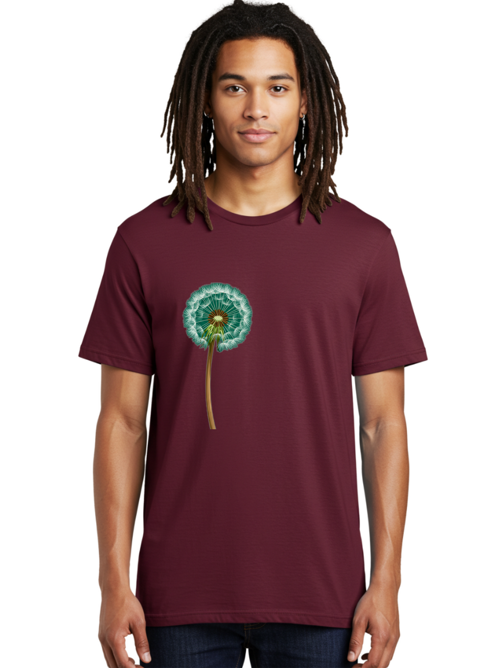 Dandelion-Seed-Head Men'S Graphic Tee, 100% Cotton, Comfortable Casual Summer Wear, Machine Washable, Vintage Camera, Old Camera, Antique Camera, Black Camera, Classic Photography, Photography Equipment, Nostalgic Device, Film Camera, Bag379