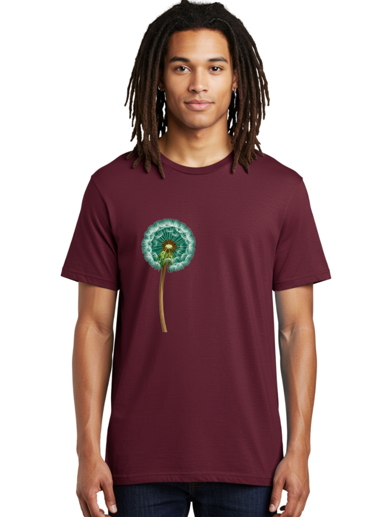 Dandelion-Seed-Head Men'S Graphic Tee, 100% Cotton, Comfortable Casual Summer Wear, Machine Washable, Vintage Camera, Old Camera, Antique Camera, Black Camera, Classic Photography, Photography Equipment, Nostalgic Device, Film Camera, Bag379
