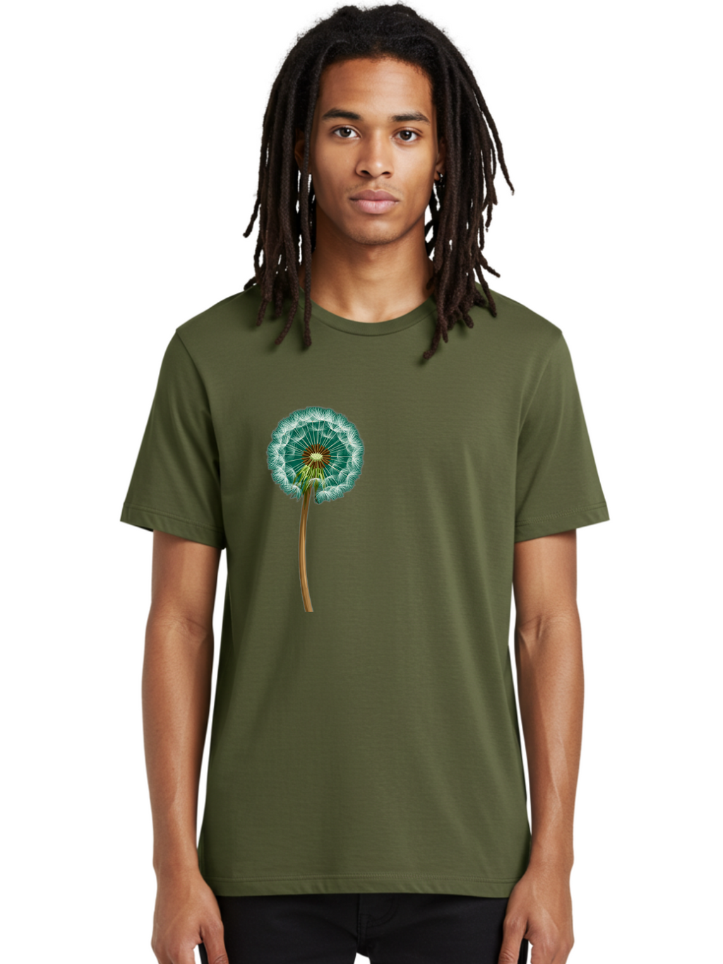 Dandelion-Seed-Head Men'S Graphic Tee, 100% Cotton, Comfortable Casual Summer Wear, Machine Washable, Vintage Camera, Old Camera, Antique Camera, Black Camera, Classic Photography, Photography Equipment, Nostalgic Device, Film Camera, Bag379