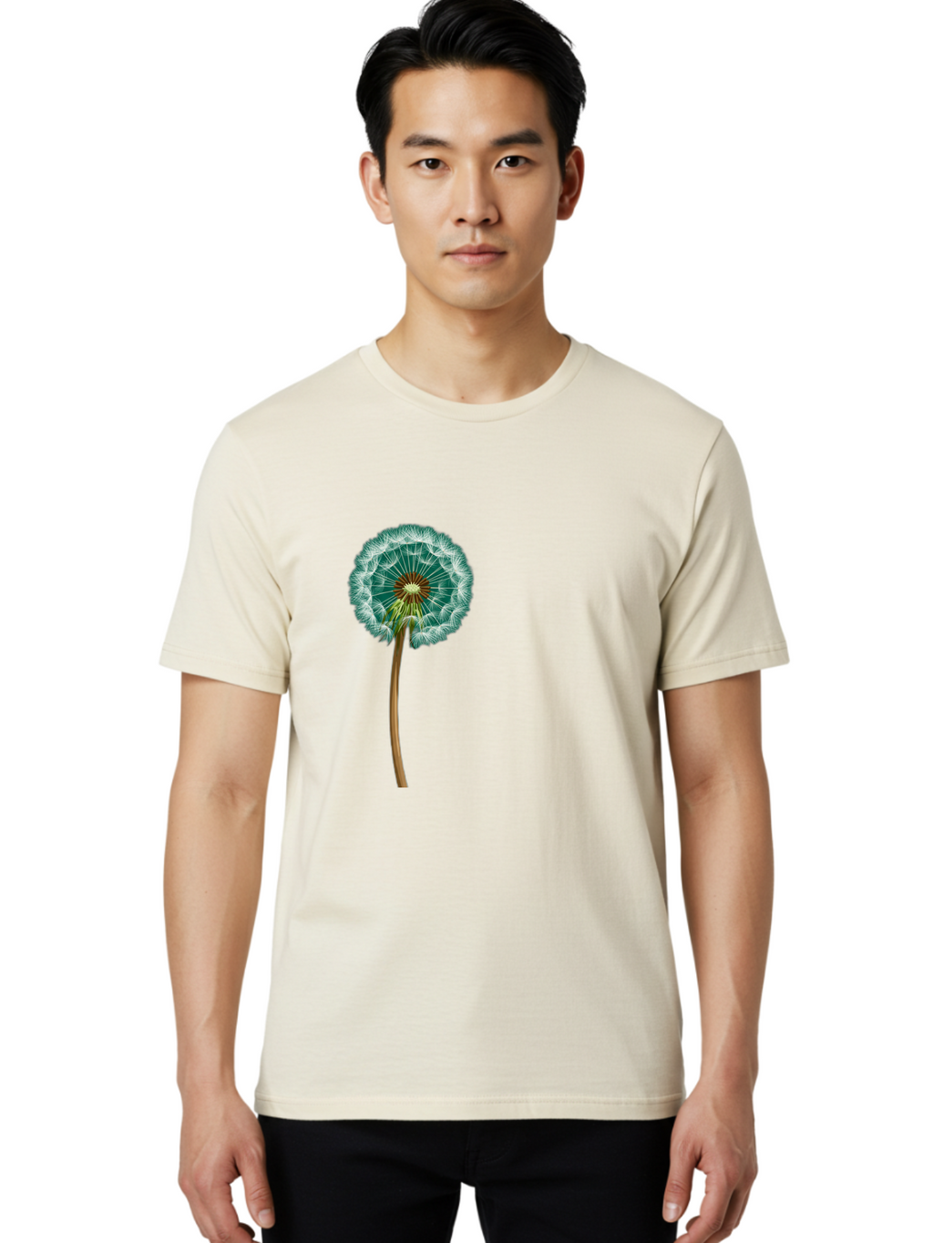 Dandelion-Seed-Head Men'S Graphic Tee, 100% Cotton, Comfortable Casual Summer Wear, Machine Washable, Vintage Camera, Old Camera, Antique Camera, Black Camera, Classic Photography, Photography Equipment, Nostalgic Device, Film Camera, Bag379