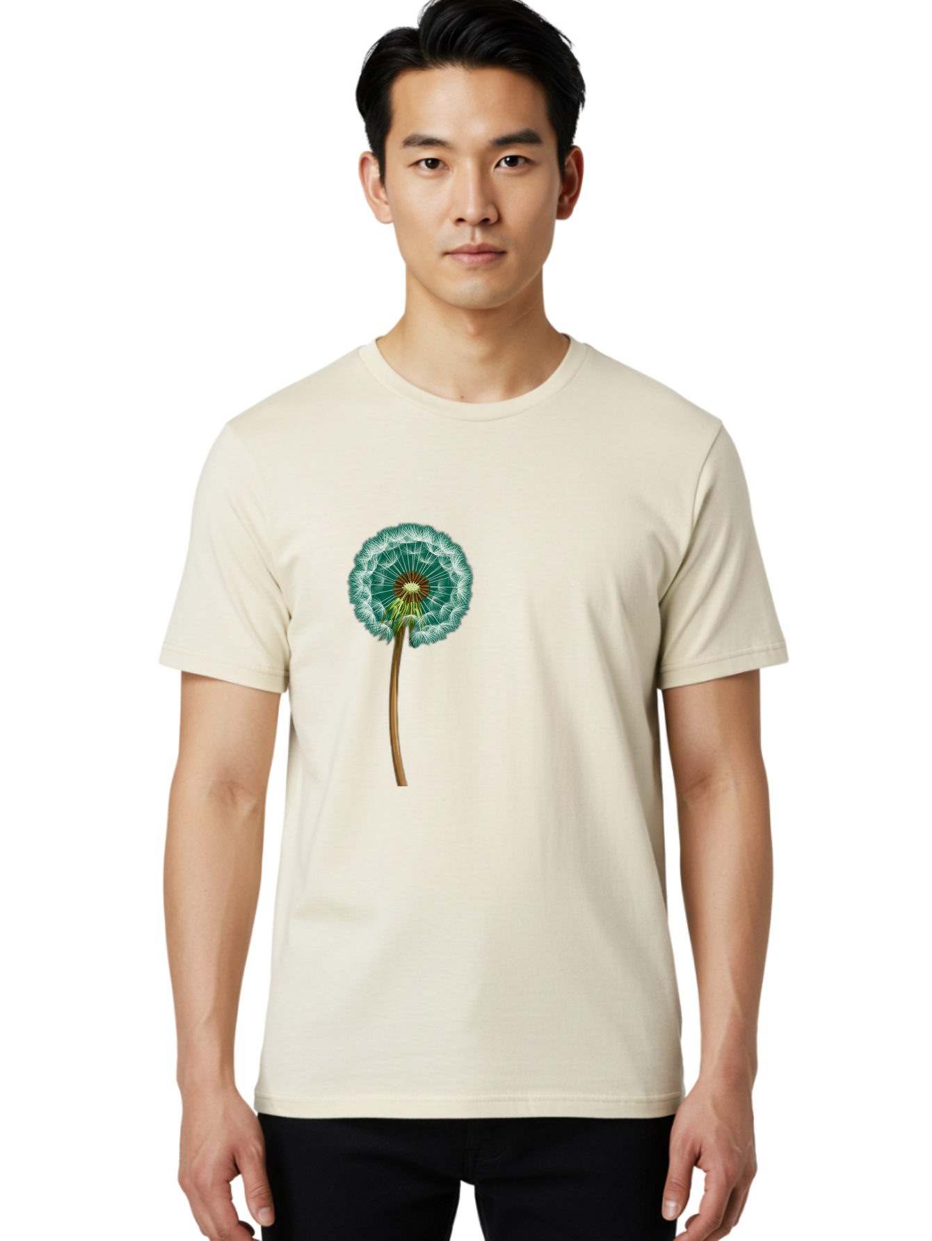 Dandelion-Seed-Head Men'S Graphic Tee, 100% Cotton, Comfortable Casual Summer Wear, Machine Washable, Vintage Camera, Old Camera, Antique Camera, Black Camera, Classic Photography, Photography Equipment, Nostalgic Device, Film Camera, Bag379