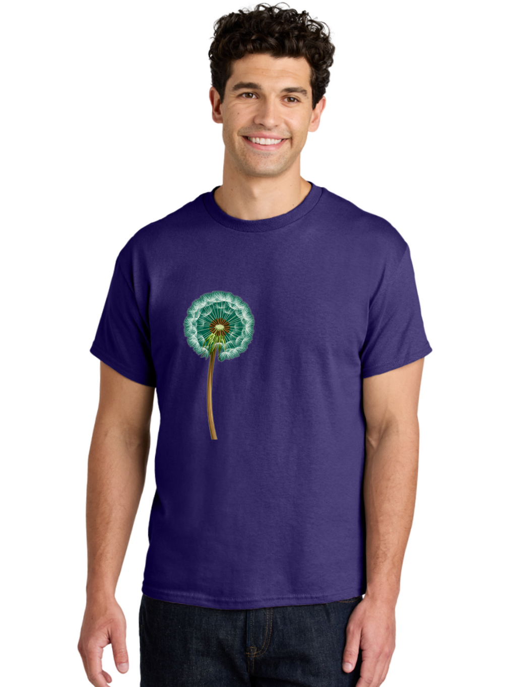 Dandelion-Seed-Head Men'S Graphic Tee, 100% Cotton, Comfortable Casual Summer Wear, Machine Washable, Vintage Camera, Old Camera, Antique Camera, Black Camera, Classic Photography, Photography Equipment, Nostalgic Device, Film Camera, Bag379