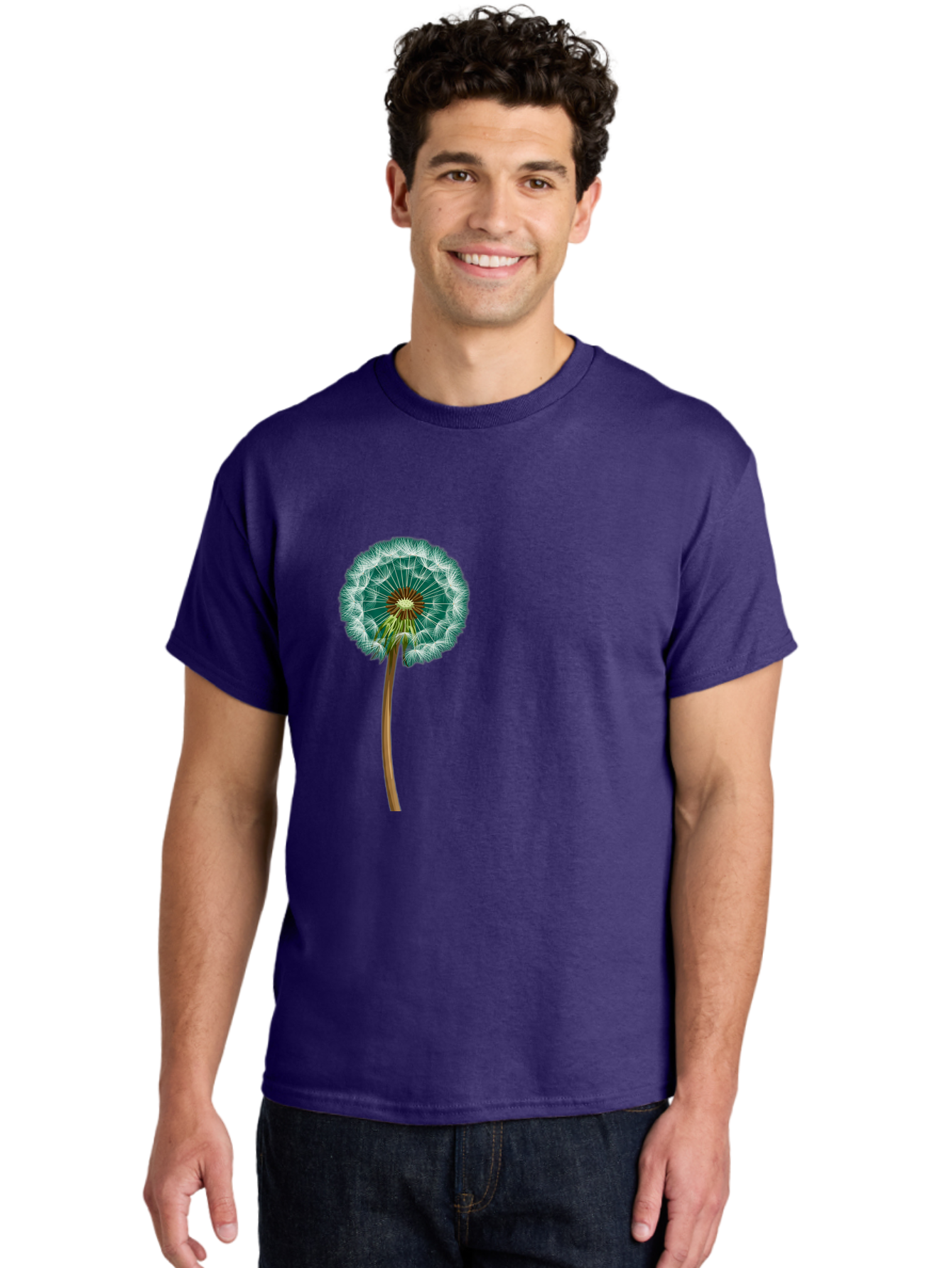 Dandelion-Seed-Head Men'S Graphic Tee, 100% Cotton, Comfortable Casual Summer Wear, Machine Washable, Vintage Camera, Old Camera, Antique Camera, Black Camera, Classic Photography, Photography Equipment, Nostalgic Device, Film Camera, Bag379