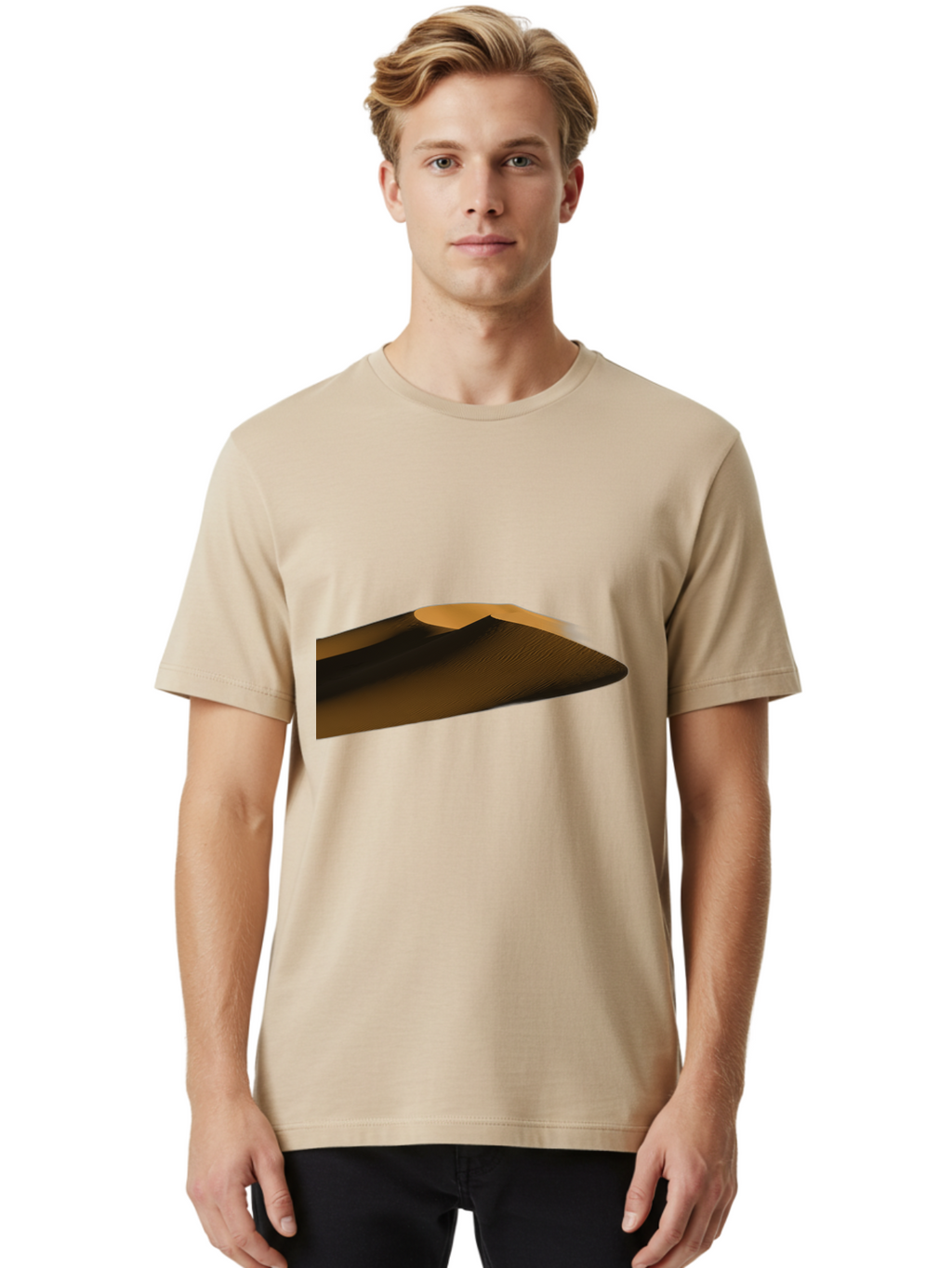 Dark-Brown-And-Beige-Abstract-Digital-Art Men'S Graphic Tee, 100% Cotton, Comfortable Casual Summer Wear, Machine Washable, Vintage Camera, Old Camera, Antique Camera, Black Camera, Classic Photography, Photography Equipment, Nostalgic Device, Bag381