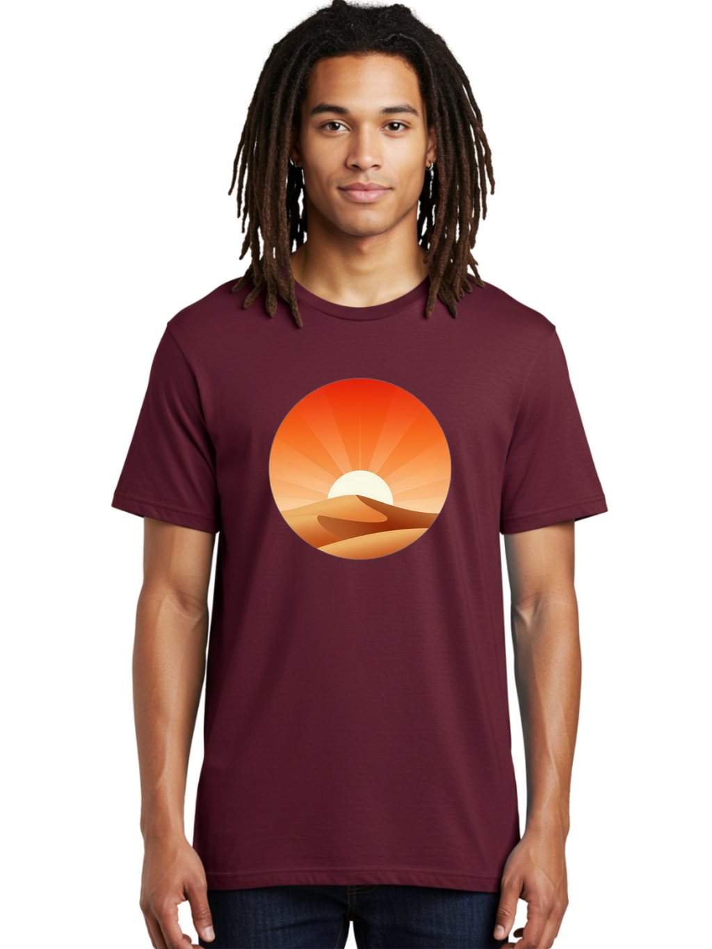 Desert-Sunset Men'S Graphic Tee, 100% Cotton, Comfortable Casual Summer Wear, Machine Washable, Vintage Camera, Old Camera, Antique Camera, Black Camera, Classic Photography, Photography Equipment, Nostalgic Device, Film Camera, Camera Art Bag394