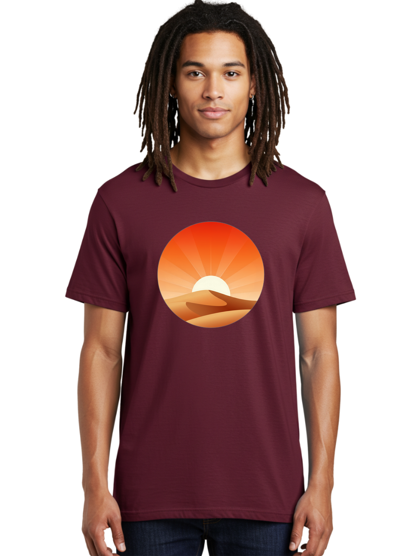Desert-Sunset Men'S Graphic Tee, 100% Cotton, Comfortable Casual Summer Wear, Machine Washable, Vintage Camera, Old Camera, Antique Camera, Black Camera, Classic Photography, Photography Equipment, Nostalgic Device, Film Camera, Camera Art Bag394