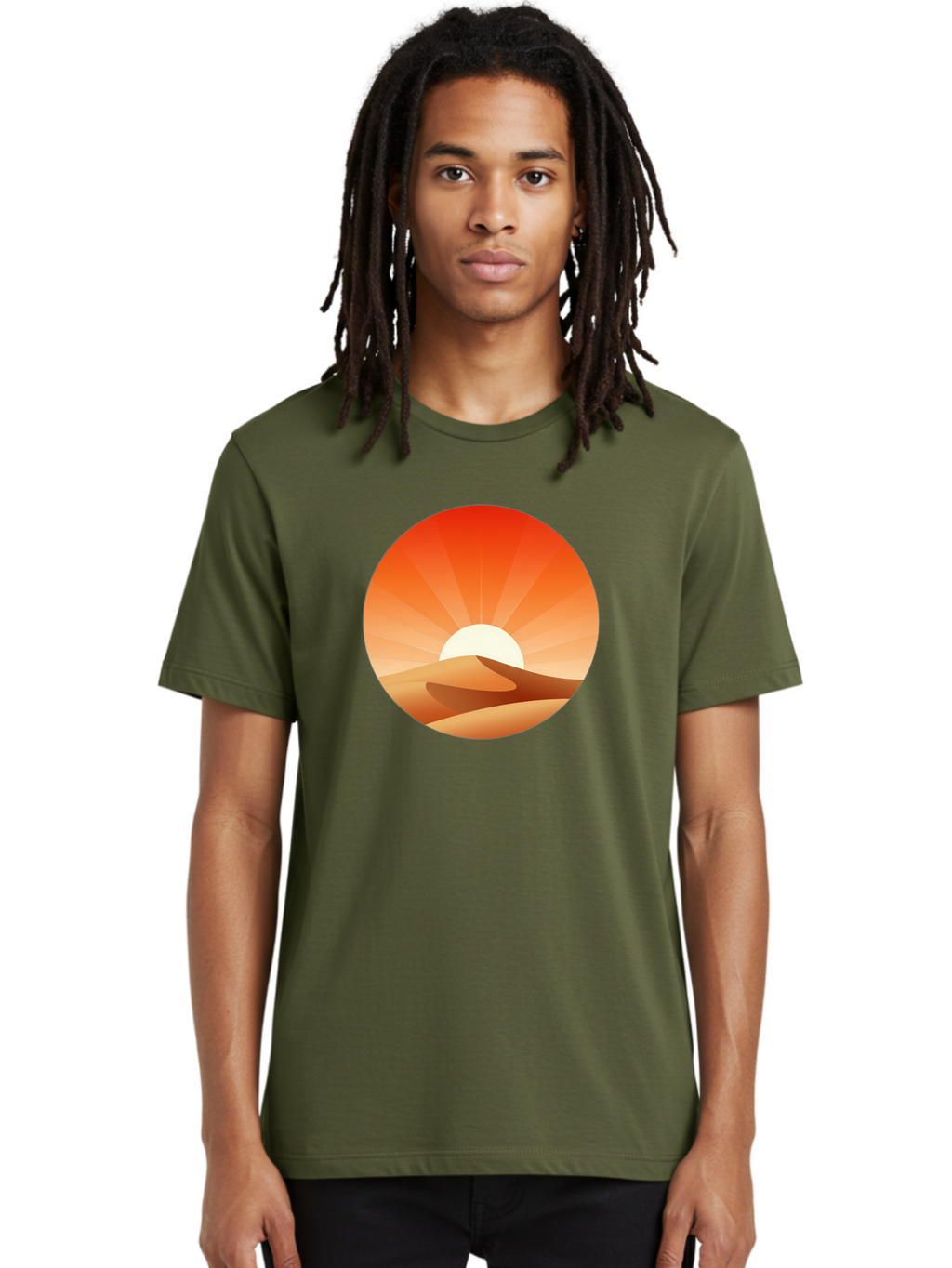 Desert-Sunset Men'S Graphic Tee, 100% Cotton, Comfortable Casual Summer Wear, Machine Washable, Vintage Camera, Old Camera, Antique Camera, Black Camera, Classic Photography, Photography Equipment, Nostalgic Device, Film Camera, Camera Art Bag394
