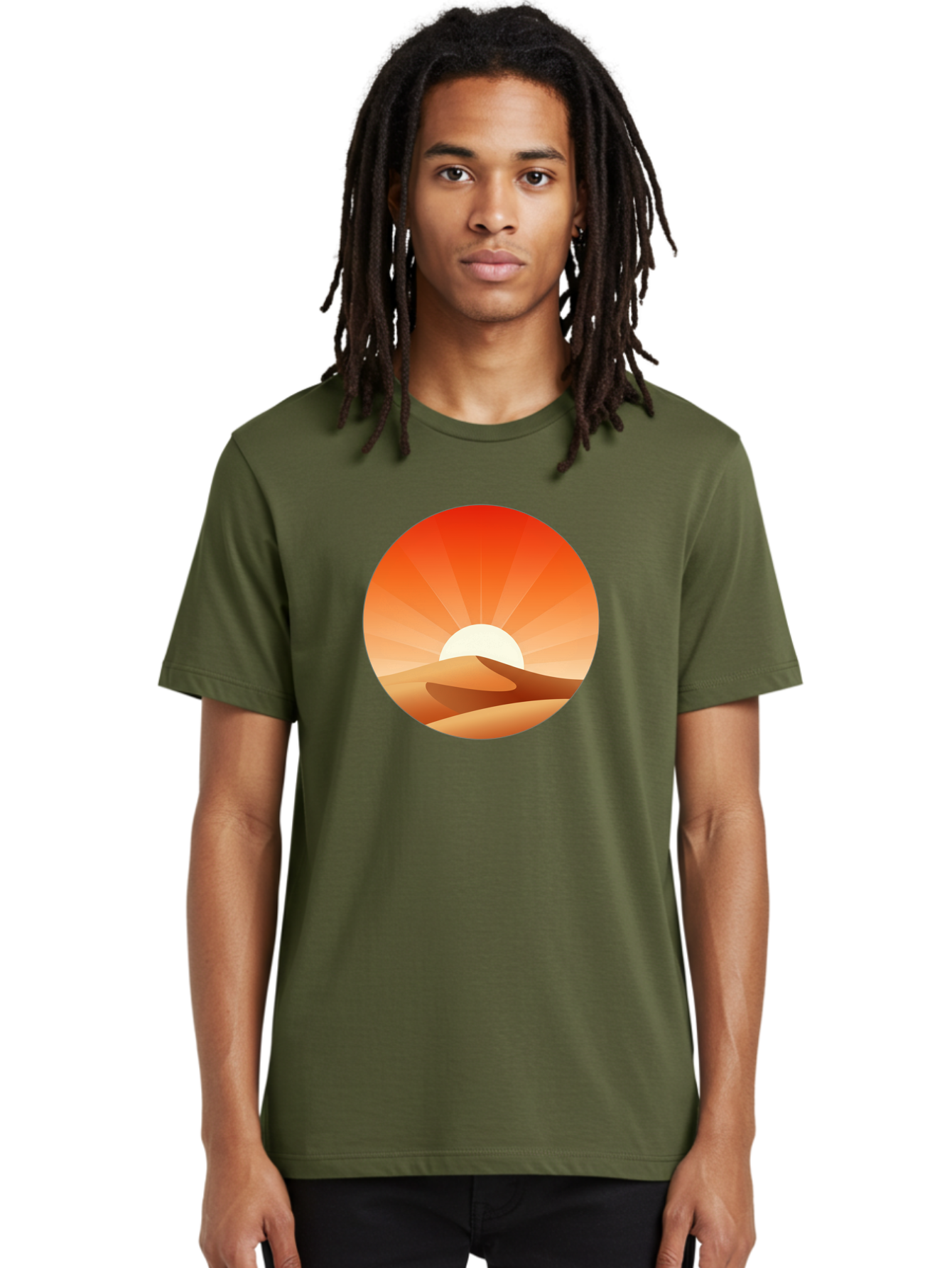 Desert-Sunset Men'S Graphic Tee, 100% Cotton, Comfortable Casual Summer Wear, Machine Washable, Vintage Camera, Old Camera, Antique Camera, Black Camera, Classic Photography, Photography Equipment, Nostalgic Device, Film Camera, Camera Art Bag394