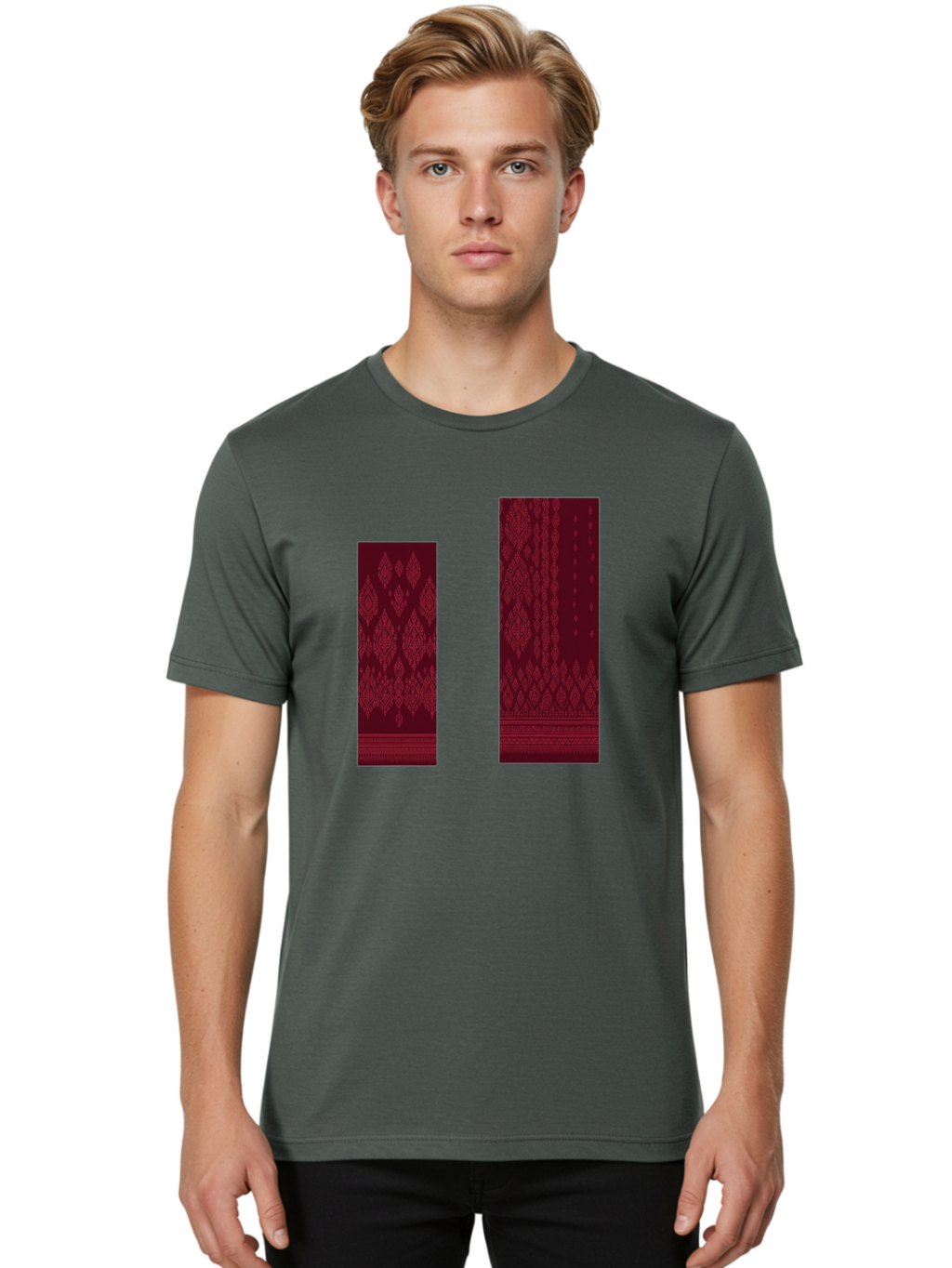 Diamond-Patterned-Rectangles Men'S Graphic Tee, 100% Cotton, Comfortable Casual Summer Wear, Machine Washable, Vintage Camera, Old Camera, Antique Camera, Black Camera, Classic Photography, Photography Equipment, Nostalgic Device, Film Camera, Bag397