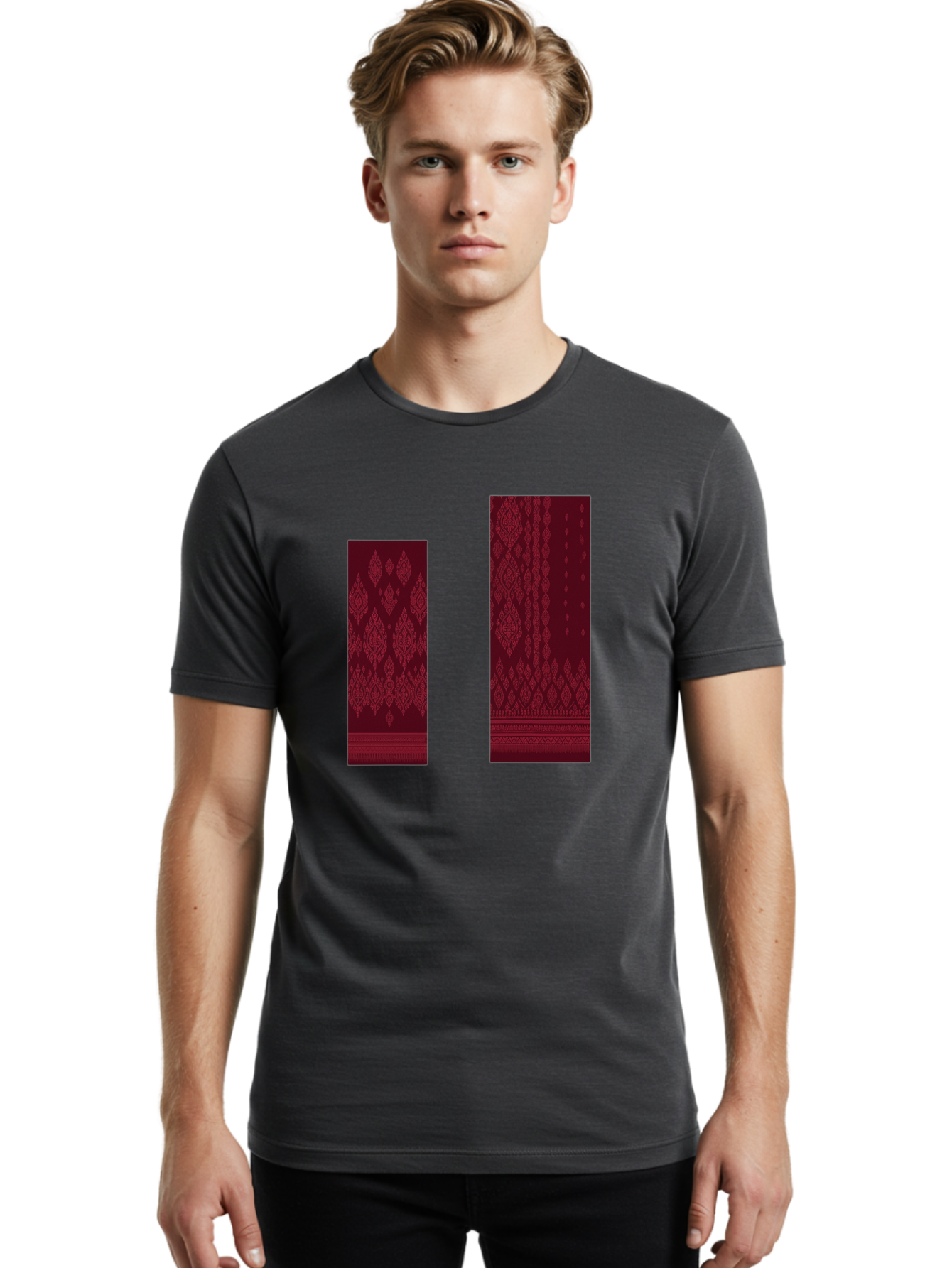 Diamond-Patterned-Rectangles Men'S Graphic Tee, 100% Cotton, Comfortable Casual Summer Wear, Machine Washable, Vintage Camera, Old Camera, Antique Camera, Black Camera, Classic Photography, Photography Equipment, Nostalgic Device, Film Camera, Bag397