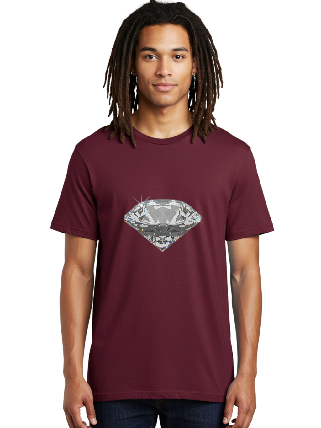 Diamond Men'S Graphic Tee, 100% Cotton, Comfortable Casual Summer Wear, Machine Washable, Vintage Camera, Old Camera, Antique Camera, Black Camera, Classic Photography, Photography Equipment, Nostalgic Device, Film Camera, Camera Art Bag399