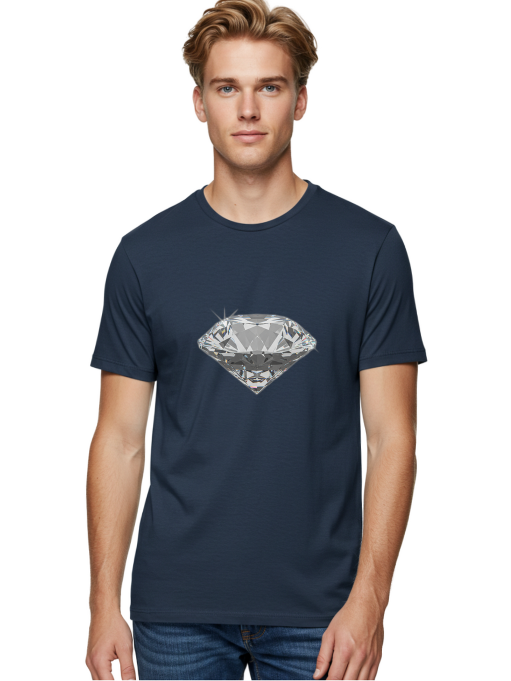 Diamond Men'S Graphic Tee, 100% Cotton, Comfortable Casual Summer Wear, Machine Washable, Vintage Camera, Old Camera, Antique Camera, Black Camera, Classic Photography, Photography Equipment, Nostalgic Device, Film Camera, Camera Art Bag399