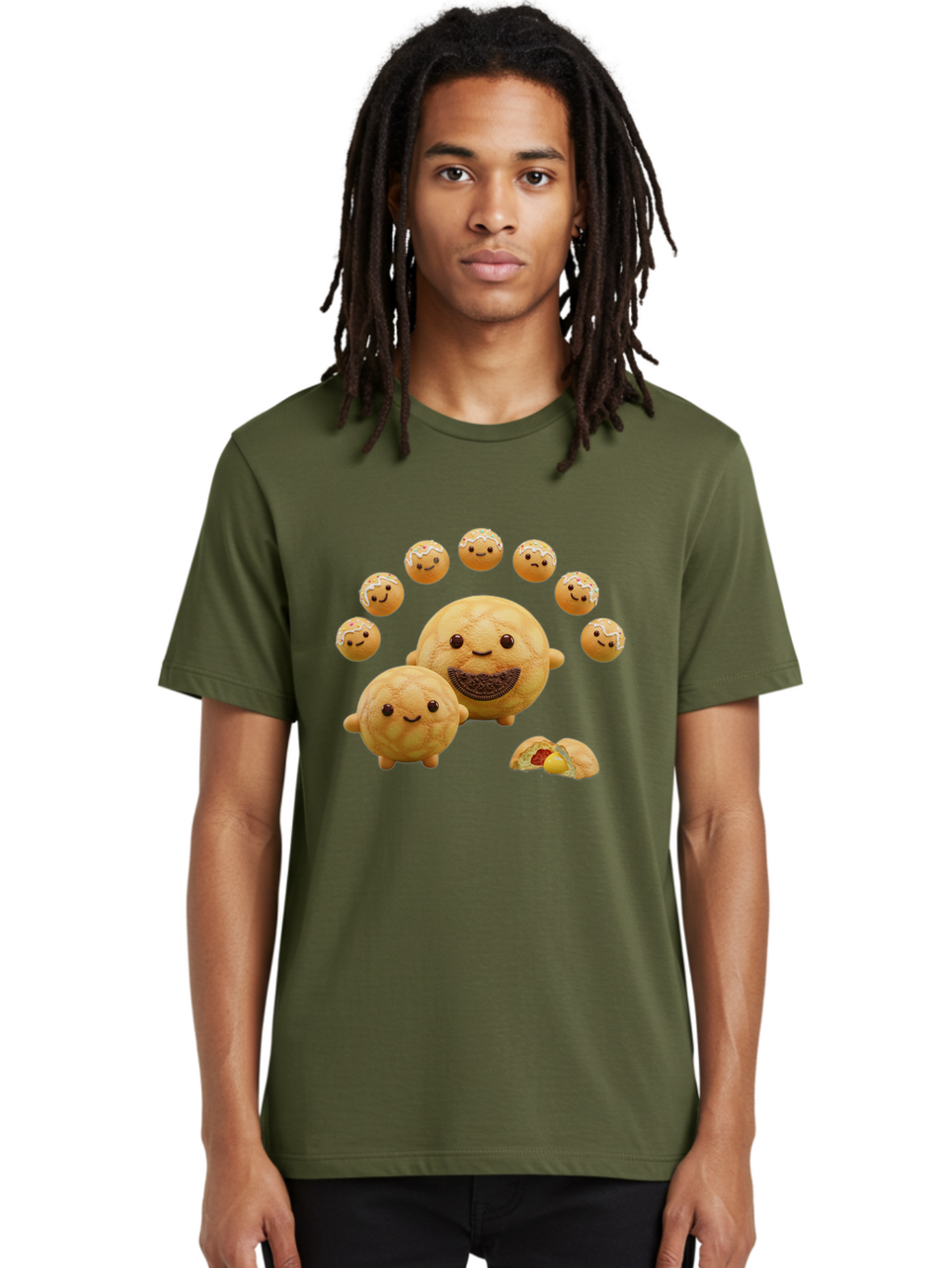 Donuts-With-Faces Men'S Graphic Tee, 100% Cotton, Comfortable Casual Summer Wear, Machine Washable, Vintage Camera, Old Camera, Antique Camera, Black Camera, Classic Photography, Photography Equipment, Nostalgic Device, Film Camera, Camera Art Bag403