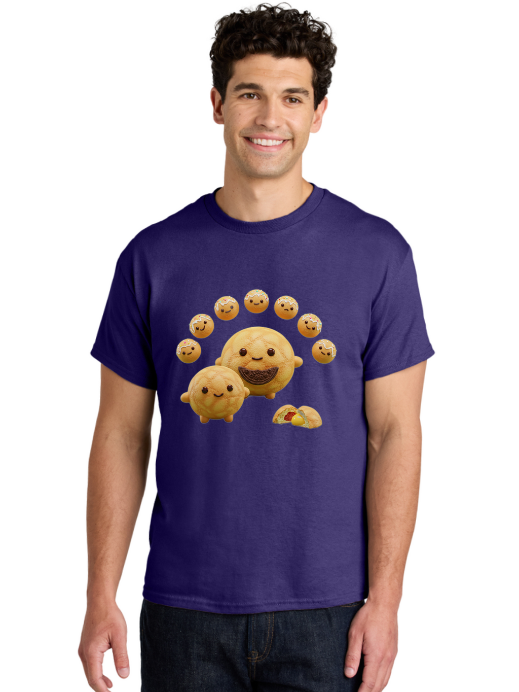 Donuts-With-Faces Men'S Graphic Tee, 100% Cotton, Comfortable Casual Summer Wear, Machine Washable, Vintage Camera, Old Camera, Antique Camera, Black Camera, Classic Photography, Photography Equipment, Nostalgic Device, Film Camera, Camera Art Bag403