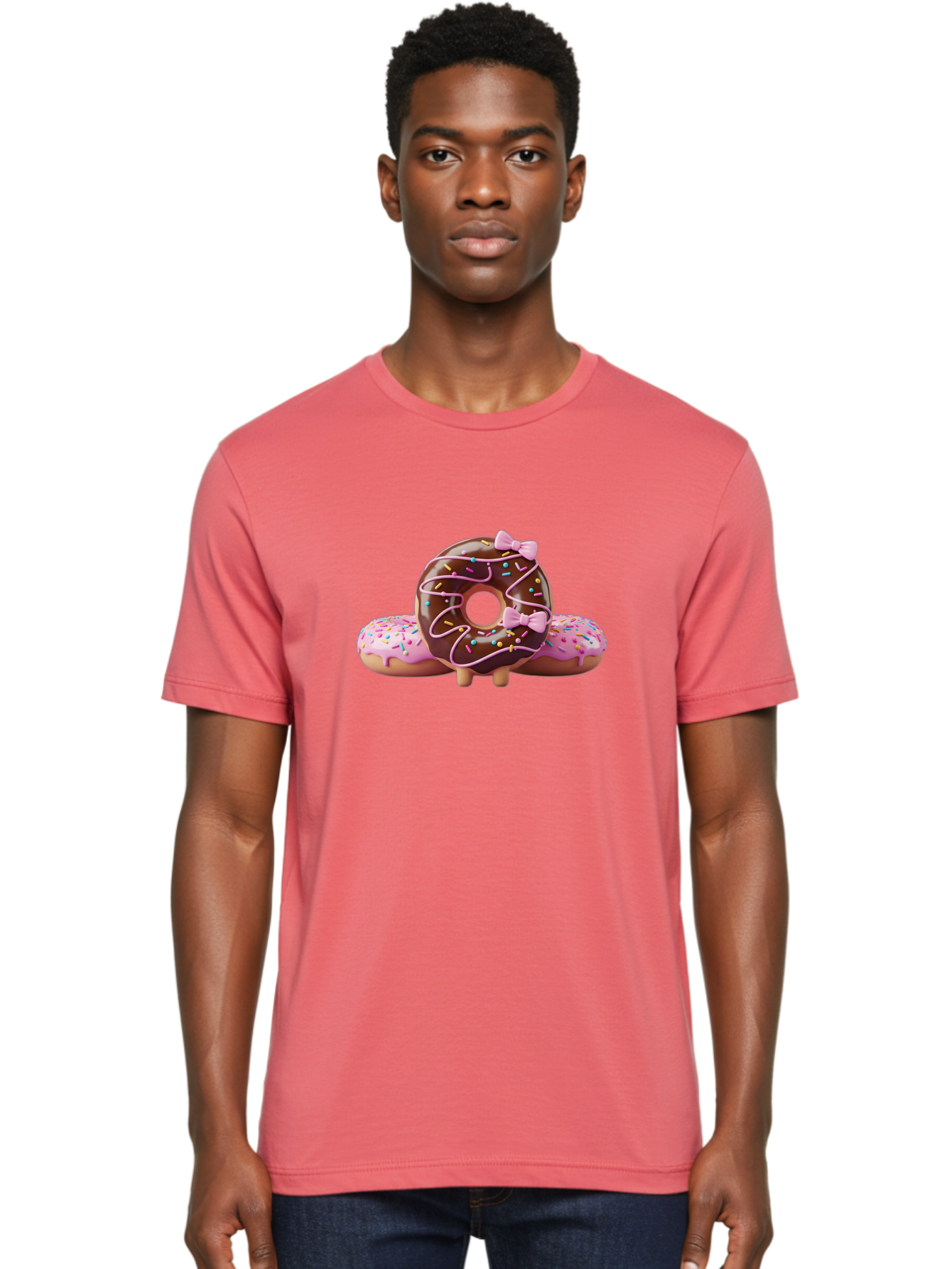 Donuts Men'S Graphic Tee, 100% Cotton, Comfortable Casual Summer Wear, Machine Washable, Vintage Camera, Old Camera, Antique Camera, Black Camera, Classic Photography, Photography Equipment, Nostalgic Device, Film Camera, Camera Art Bag404