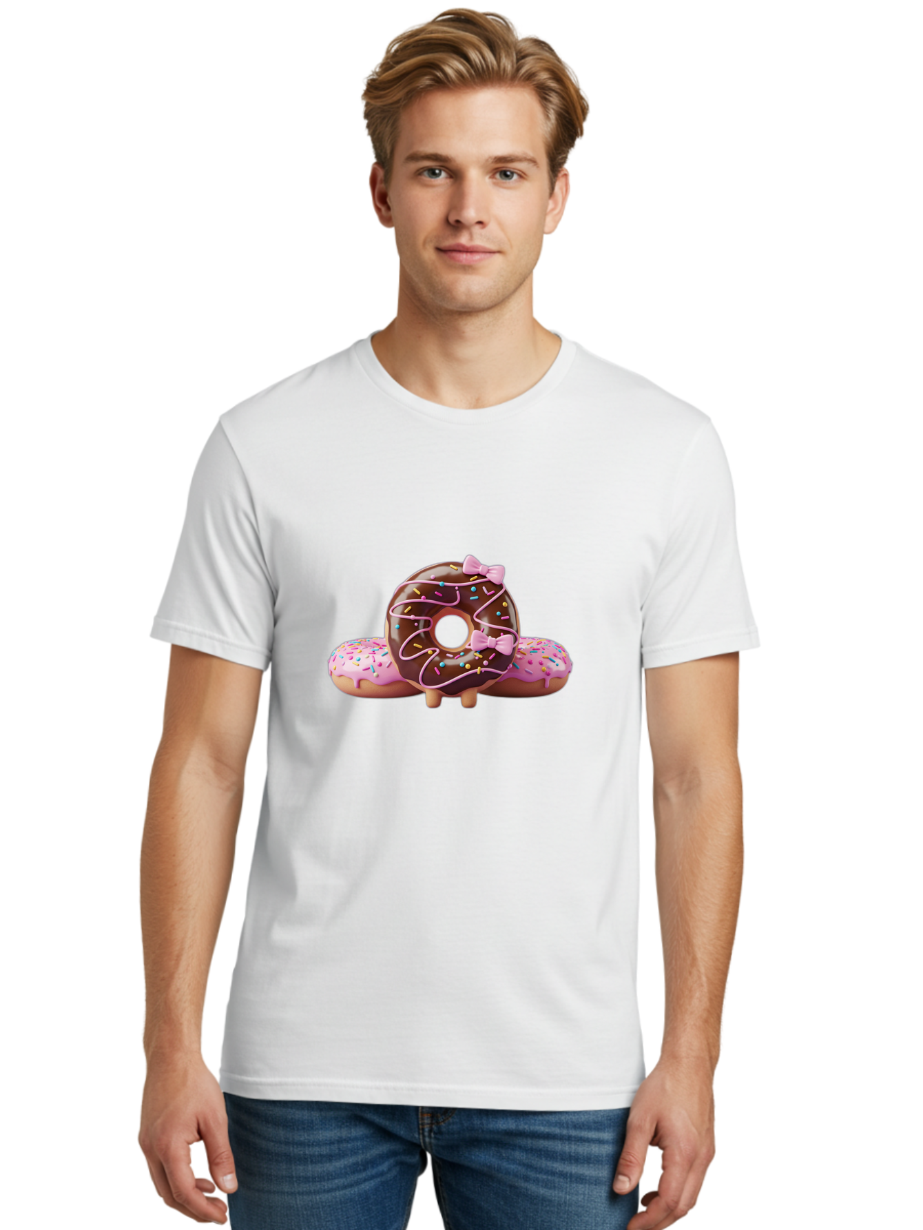 Donuts Men'S Graphic Tee, 100% Cotton, Comfortable Casual Summer Wear, Machine Washable, Vintage Camera, Old Camera, Antique Camera, Black Camera, Classic Photography, Photography Equipment, Nostalgic Device, Film Camera, Camera Art Bag404