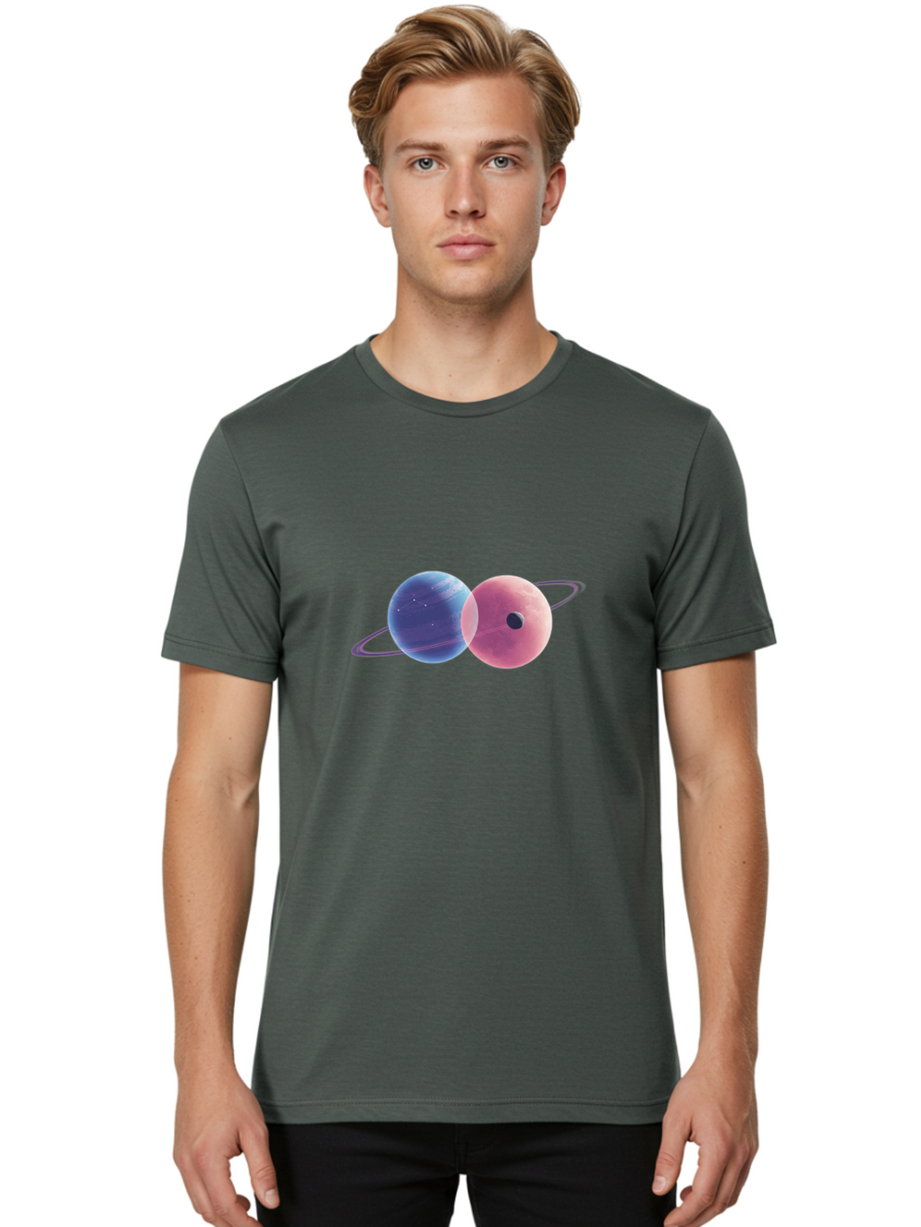 Double-Planet Men'S Graphic Tee, 100% Cotton, Comfortable Casual Summer Wear, Machine Washable, Vintage Camera, Old Camera, Antique Camera, Black Camera, Classic Photography, Photography Equipment, Nostalgic Device, Film Camera, Camera Art Bag412