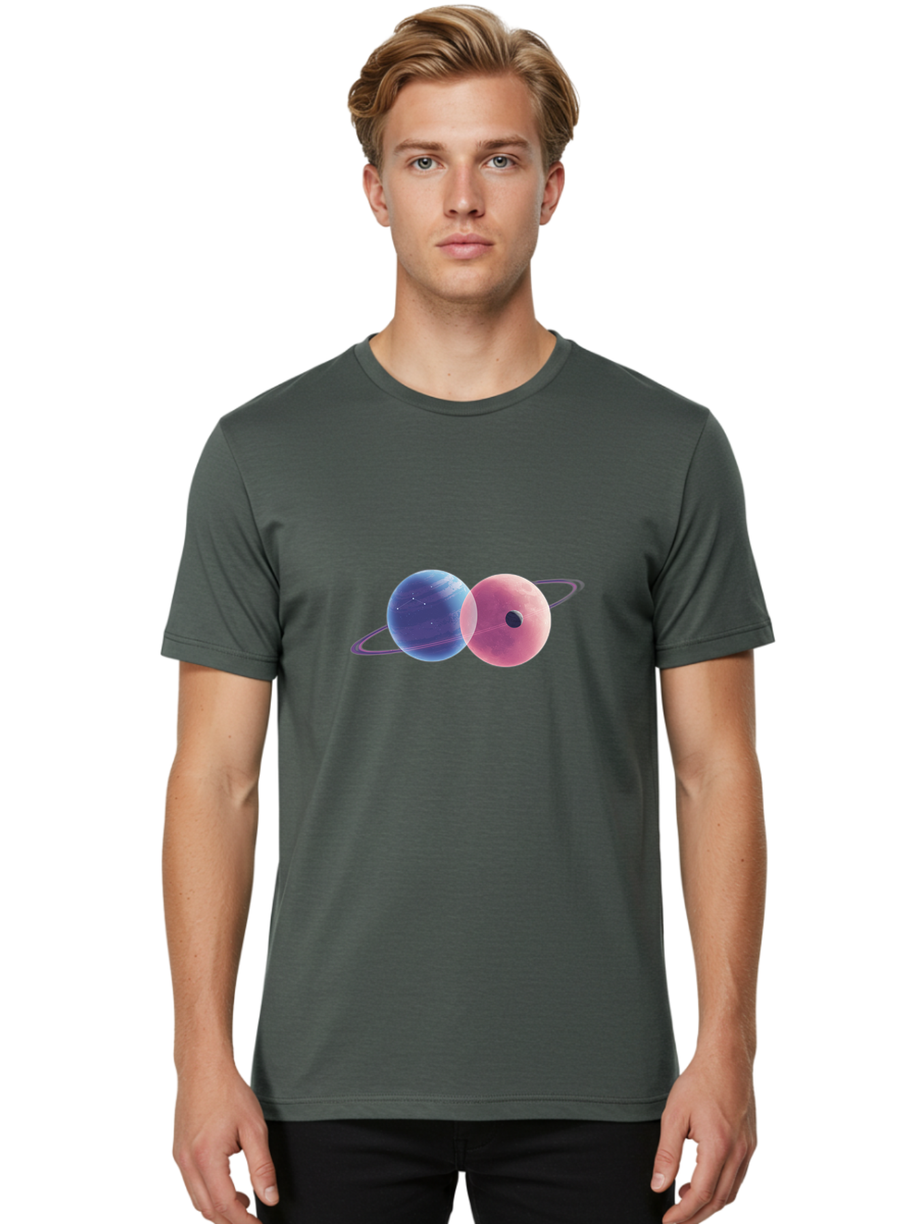 Double-Planet Men'S Graphic Tee, 100% Cotton, Comfortable Casual Summer Wear, Machine Washable, Vintage Camera, Old Camera, Antique Camera, Black Camera, Classic Photography, Photography Equipment, Nostalgic Device, Film Camera, Camera Art Bag412