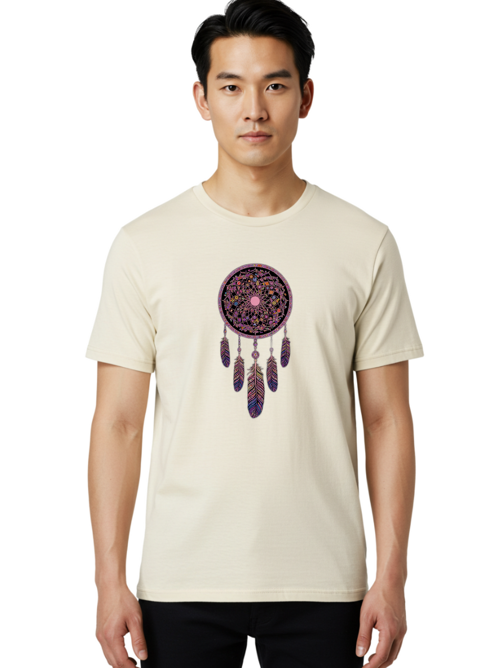 Dreamcatcher Men'S Graphic Tee, 100% Cotton, Comfortable Casual Summer Wear, Machine Washable, Vintage Camera, Old Camera, Antique Camera, Black Camera, Classic Photography, Photography Equipment, Nostalgic Device, Film Camera, Camera Art Bag415