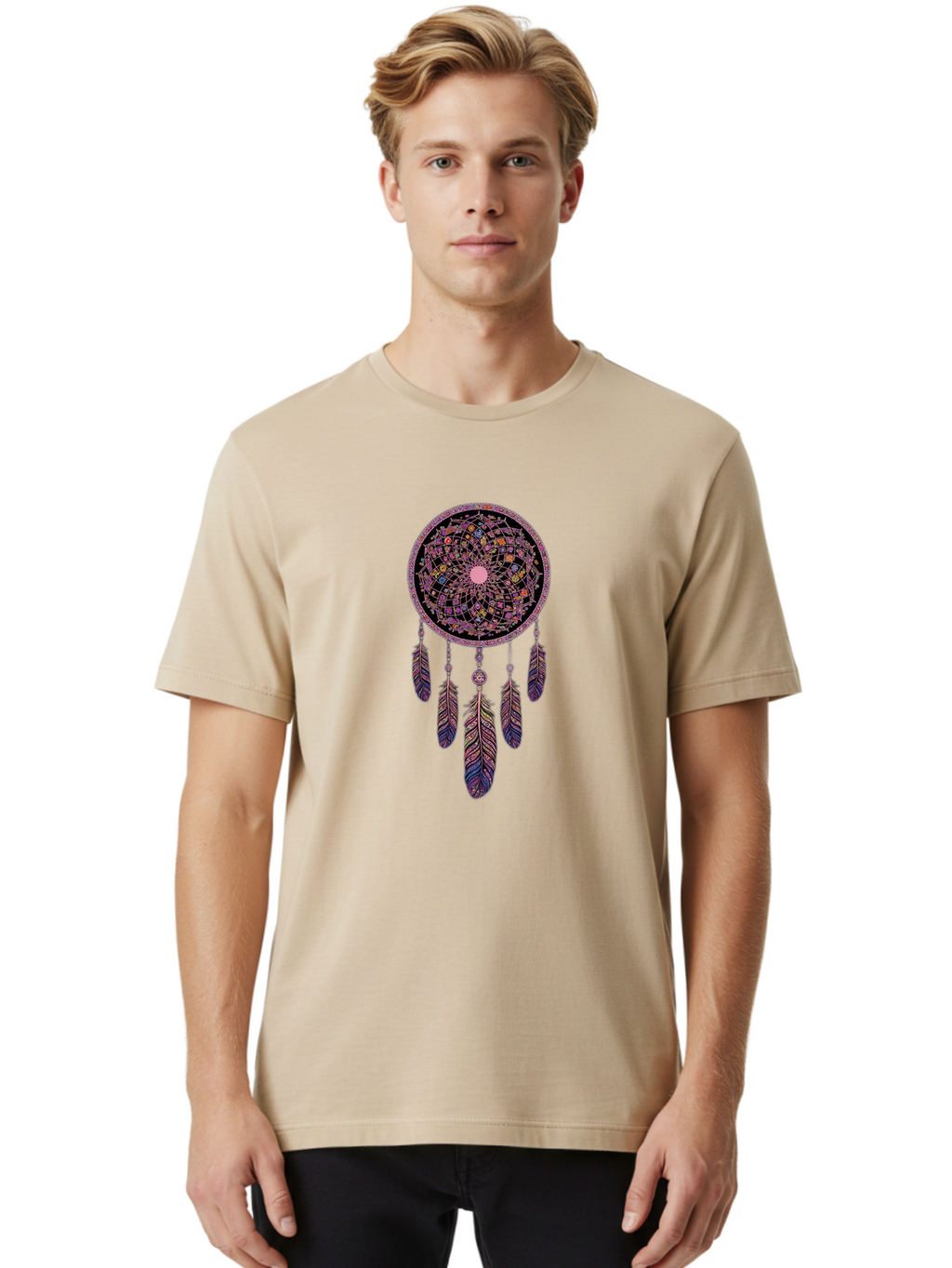 Dreamcatcher Men'S Graphic Tee, 100% Cotton, Comfortable Casual Summer Wear, Machine Washable, Vintage Camera, Old Camera, Antique Camera, Black Camera, Classic Photography, Photography Equipment, Nostalgic Device, Film Camera, Camera Art Bag415