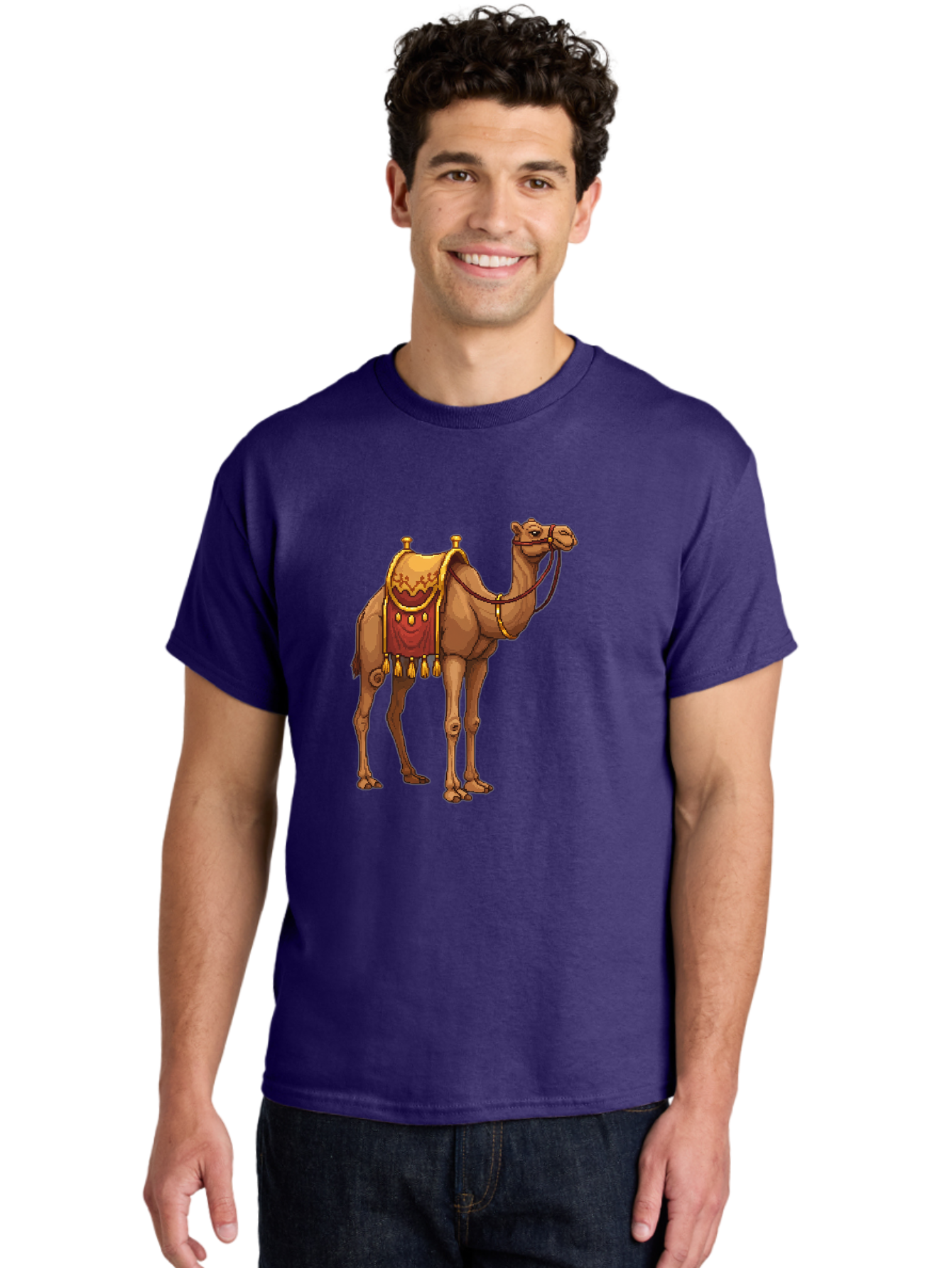 Dromedary-Camel Men'S Graphic Tee, 100% Cotton, Comfortable Casual Summer Wear, Machine Washable, Vintage Camera, Old Camera, Antique Camera, Black Camera, Classic Photography, Photography Equipment, Nostalgic Device, Film Camera, Camera Art Bag417