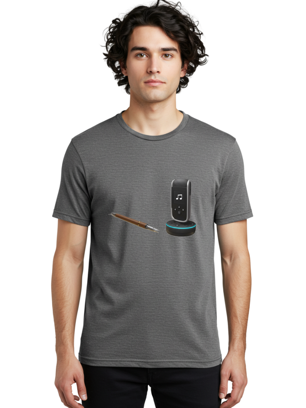 Echo-Pen Men'S Graphic Tee, 100% Cotton, Comfortable Casual Summer Wear, Machine Washable, Vintage Camera, Old Camera, Antique Camera, Black Camera, Classic Photography, Photography Equipment, Nostalgic Device, Film Camera, Camera Art Bag419