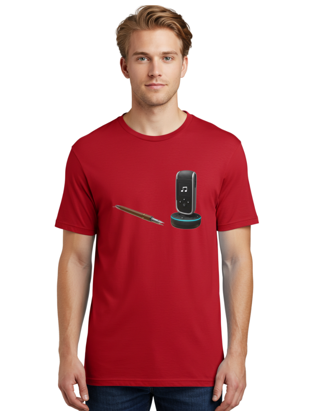 Echo-Pen Men'S Graphic Tee, 100% Cotton, Comfortable Casual Summer Wear, Machine Washable, Vintage Camera, Old Camera, Antique Camera, Black Camera, Classic Photography, Photography Equipment, Nostalgic Device, Film Camera, Camera Art Bag419