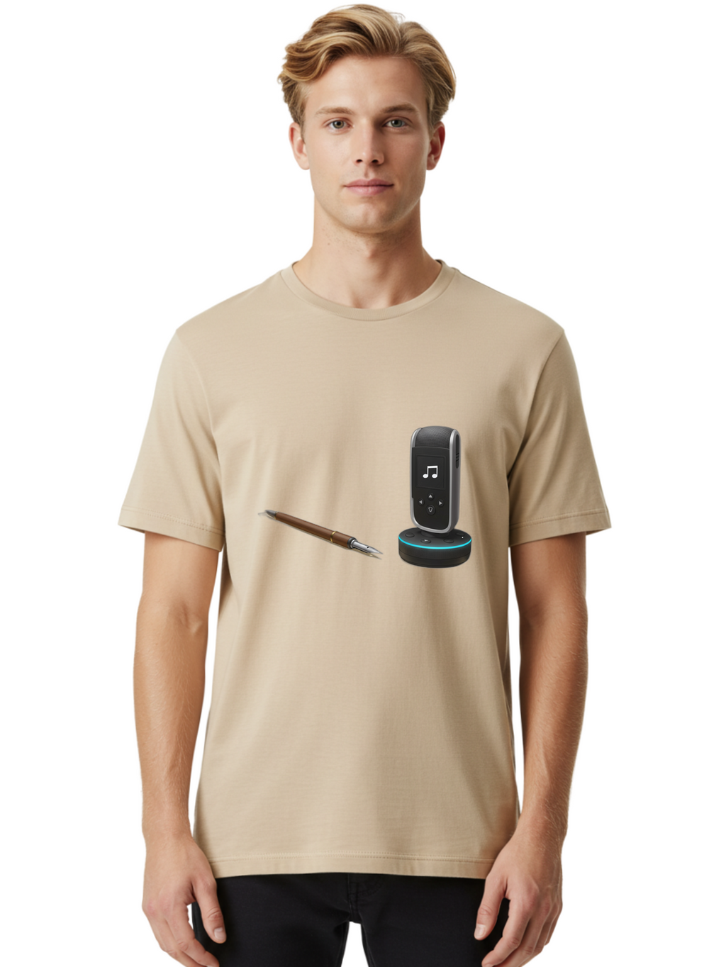 Echo-Pen Men'S Graphic Tee, 100% Cotton, Comfortable Casual Summer Wear, Machine Washable, Vintage Camera, Old Camera, Antique Camera, Black Camera, Classic Photography, Photography Equipment, Nostalgic Device, Film Camera, Camera Art Bag419