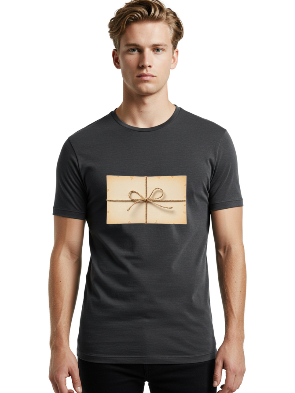 Envelope-With-Twine Men'S Graphic Tee, 100% Cotton, Comfortable Casual Summer Wear, Machine Washable, Vintage Camera, Old Camera, Antique Camera, Black Camera, Classic Photography, Photography Equipment, Nostalgic Device, Film Camera, Bag426